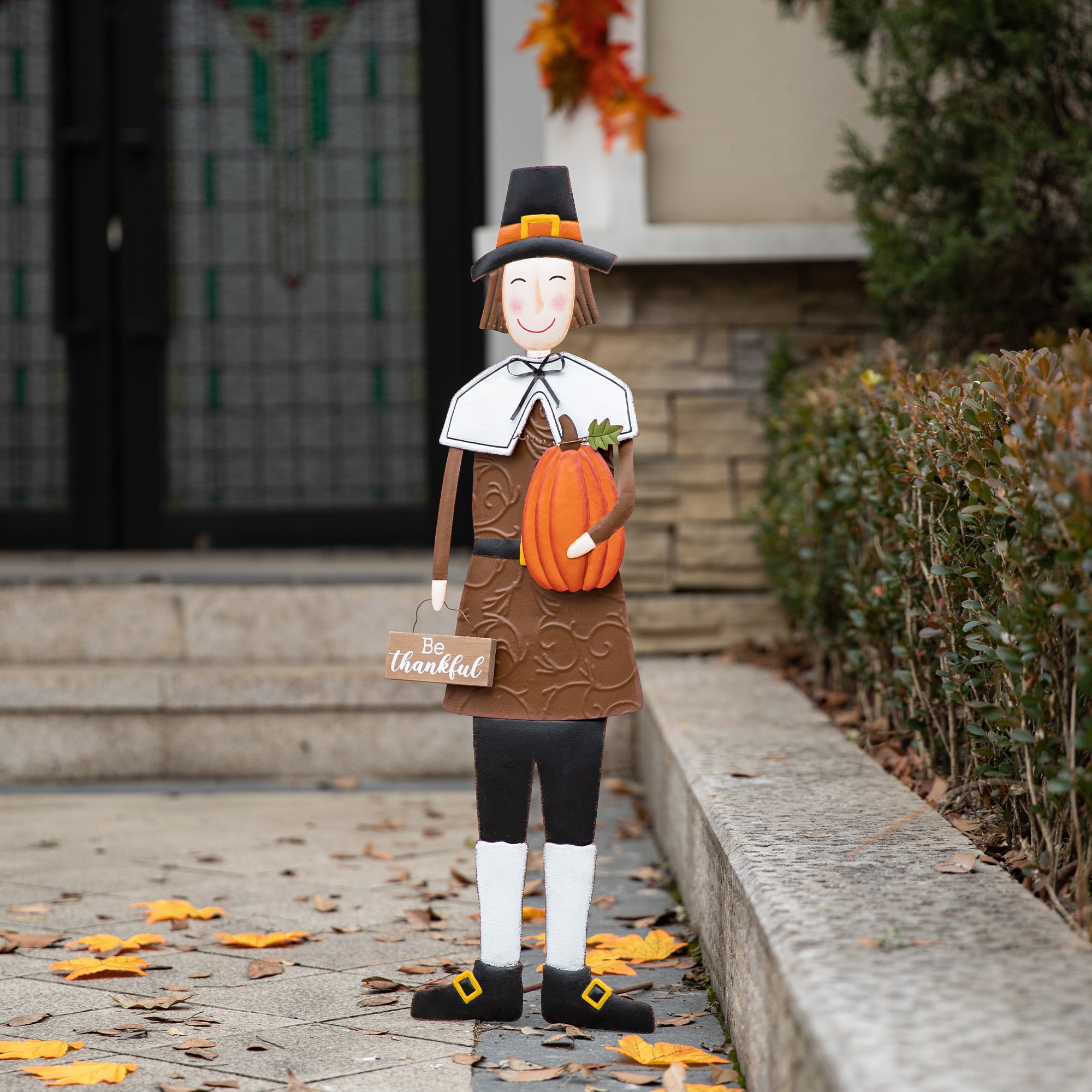 Glitzhome 2020300013 Outdoor-Thanksgiving-Decor - View #2