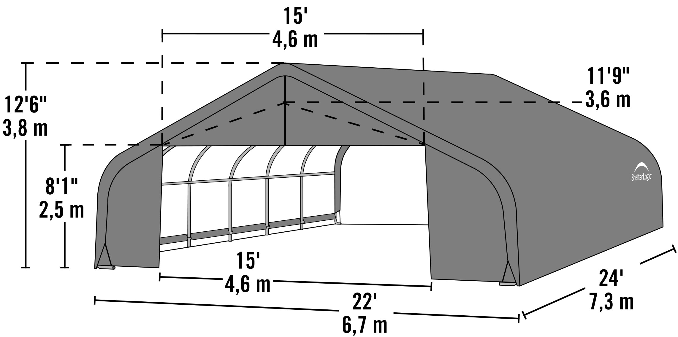 ShelterLogic 82143 Carport-Covers - View #4