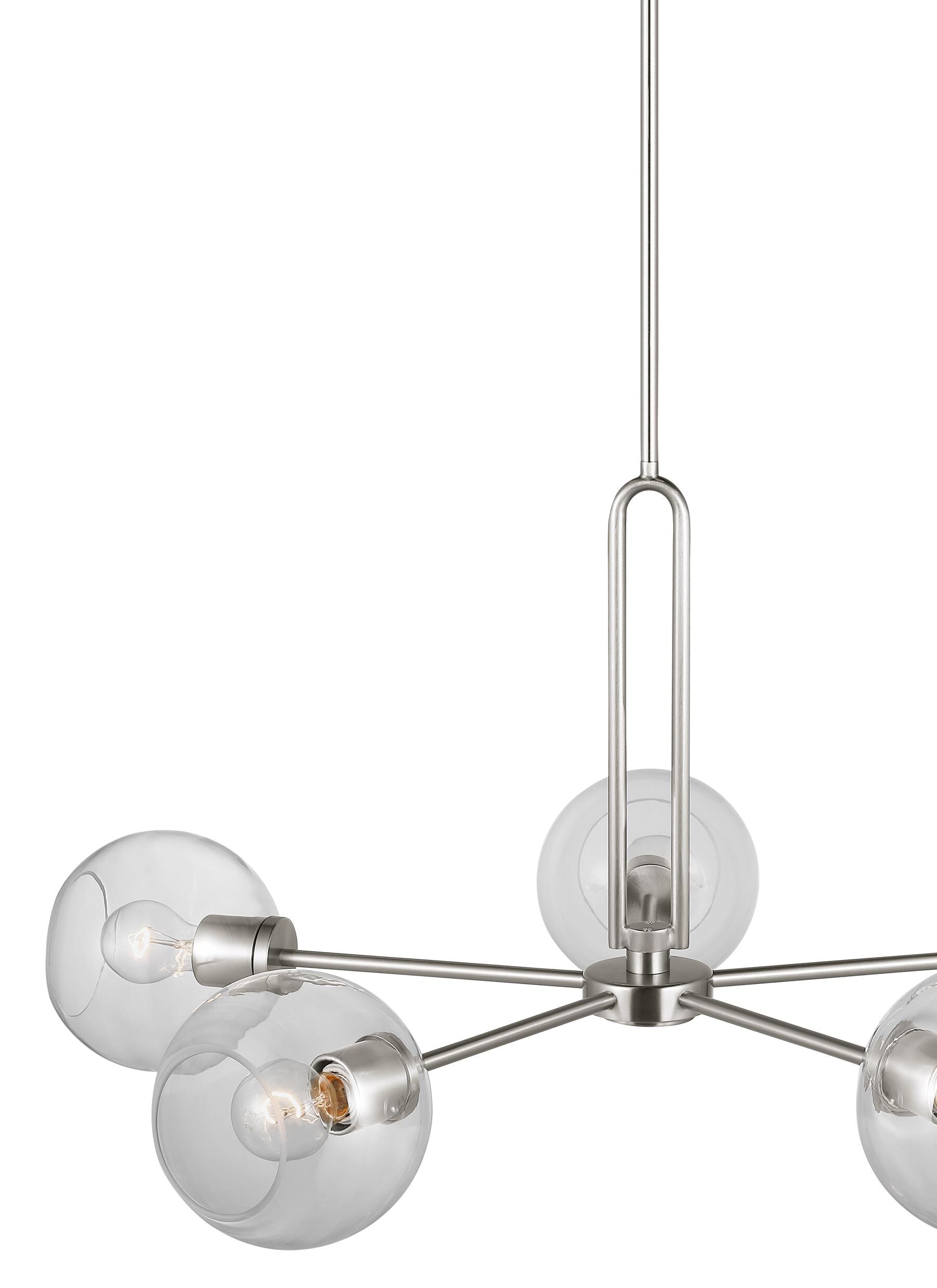 Generation Lighting Codyn 5-Light Brushed Nickel Silver Modern ...