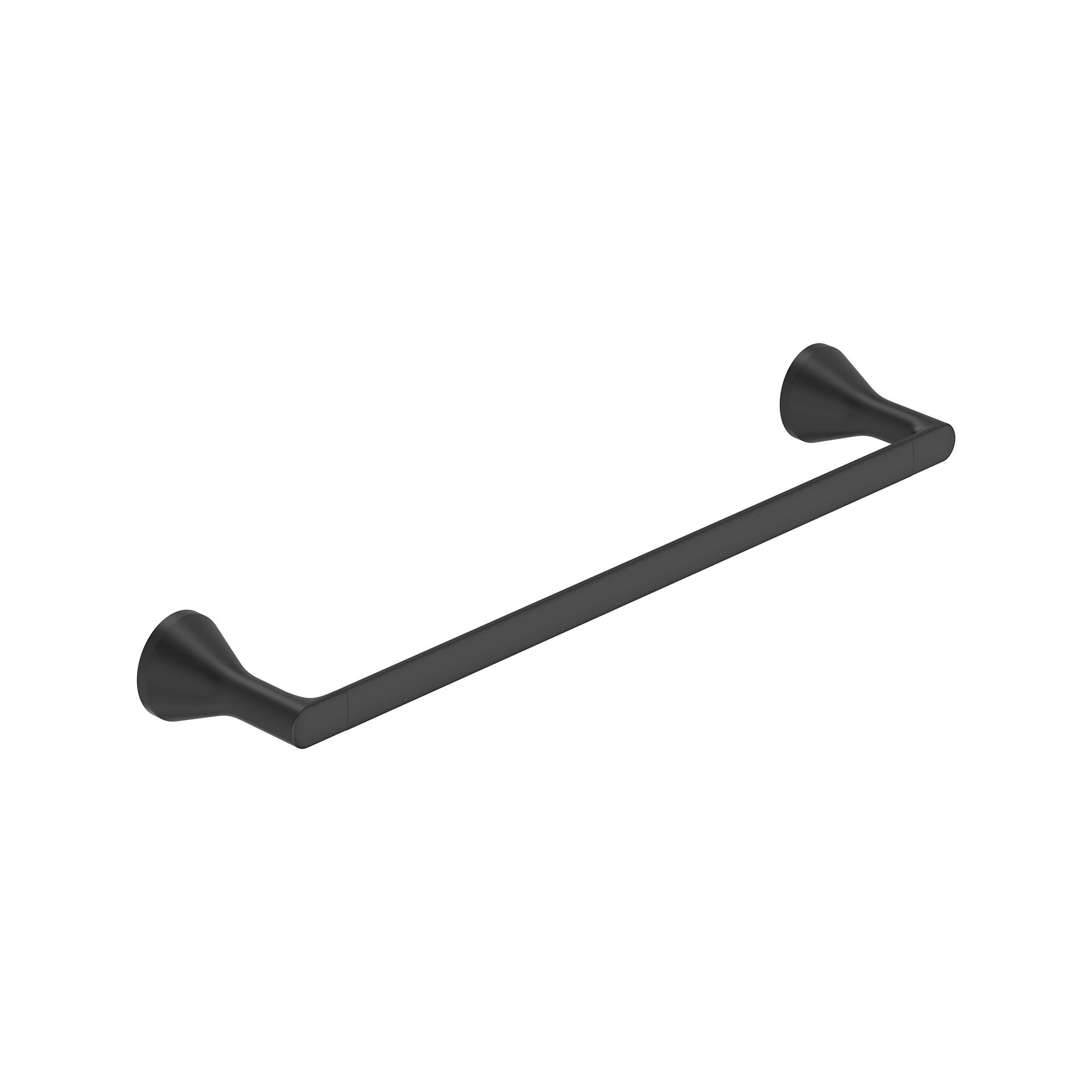 American Standard 7061018.243 Aspirations 18-in Matte Black Wall mount Single Towel Bar
