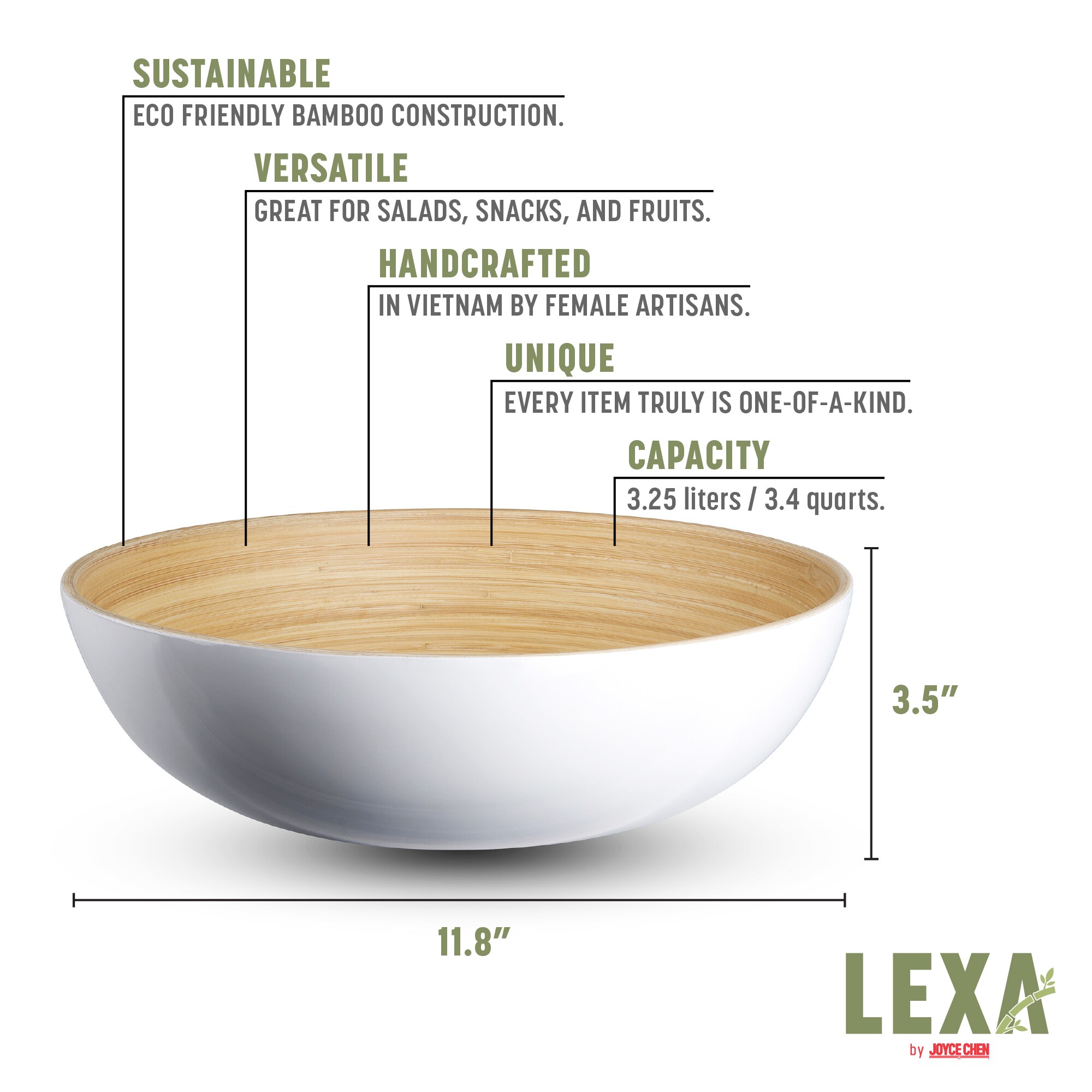 LEXA LX12SAL-WHT serveware - View #4