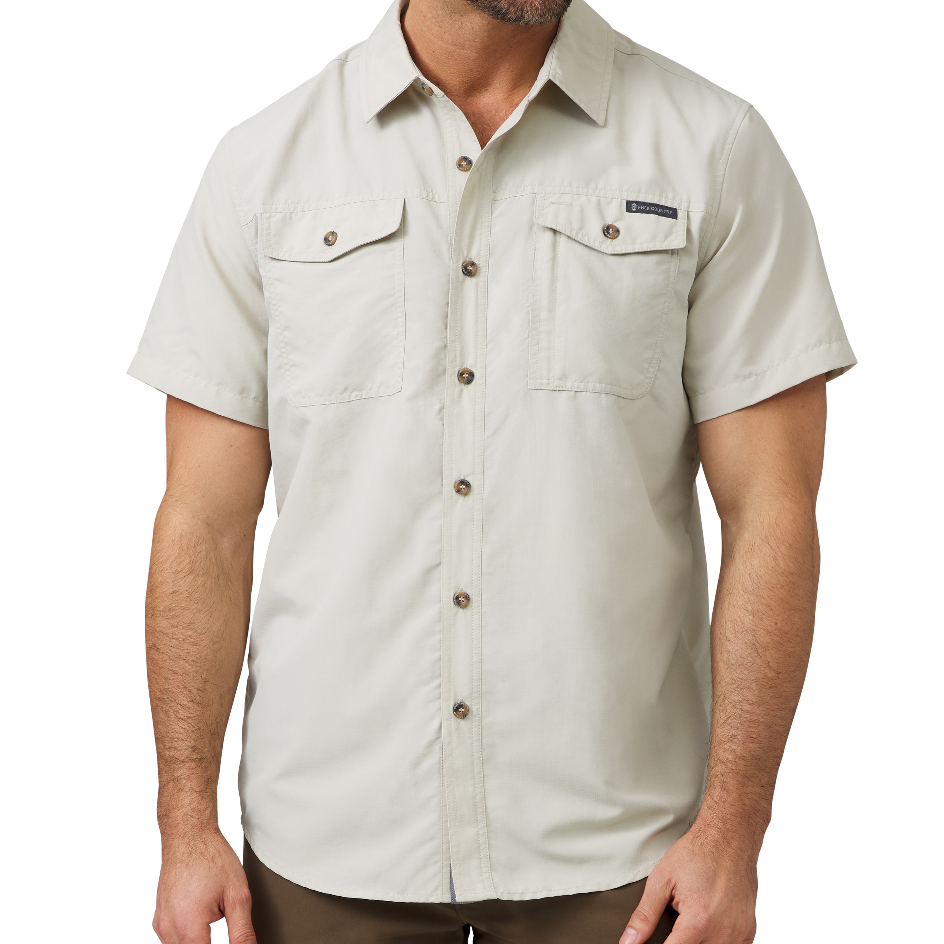 Free Country 337-MAS3205-DUNE-S Tops-Shirts - View #2