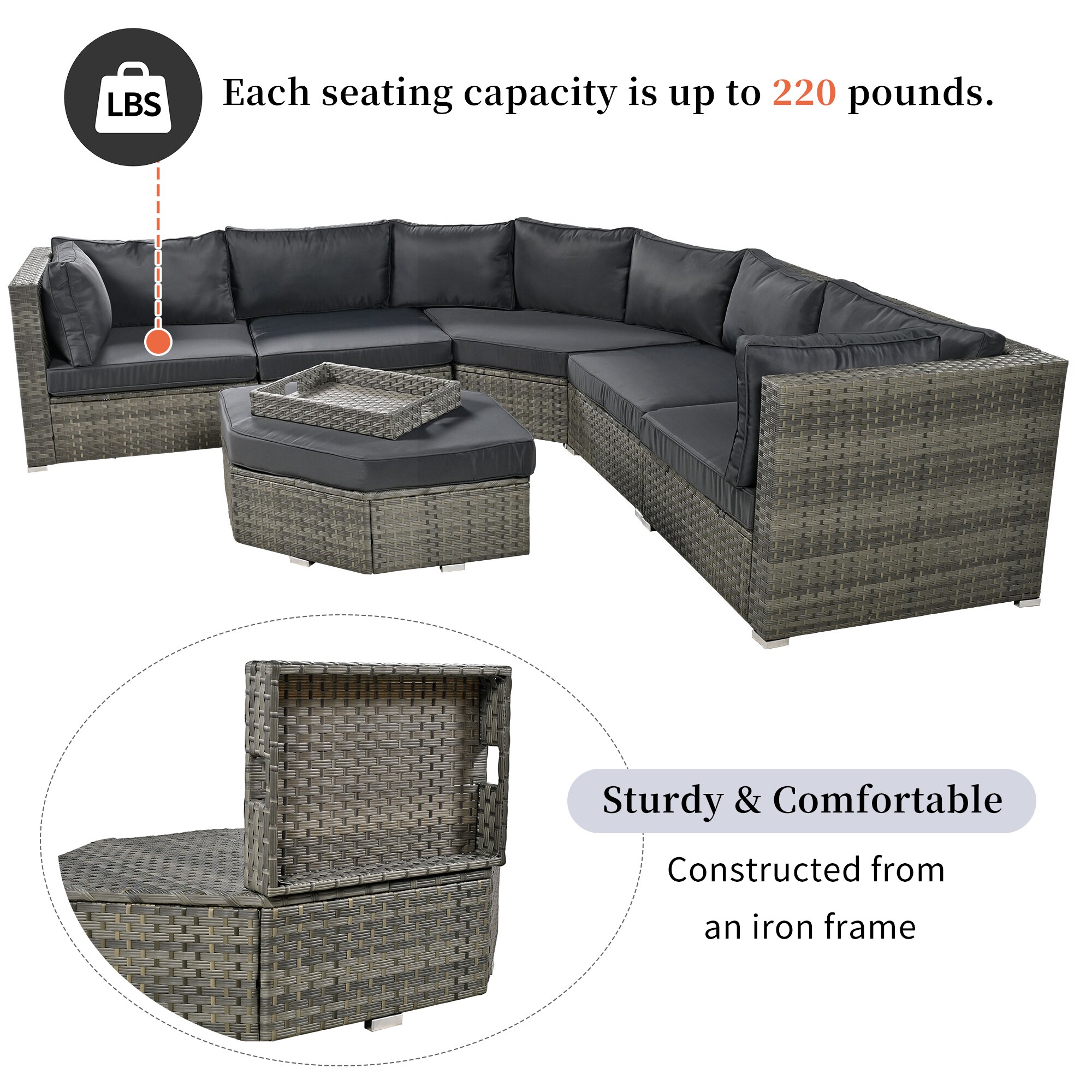 ExBrite DIPF0010 Patio-Conversation-Sets - View #7