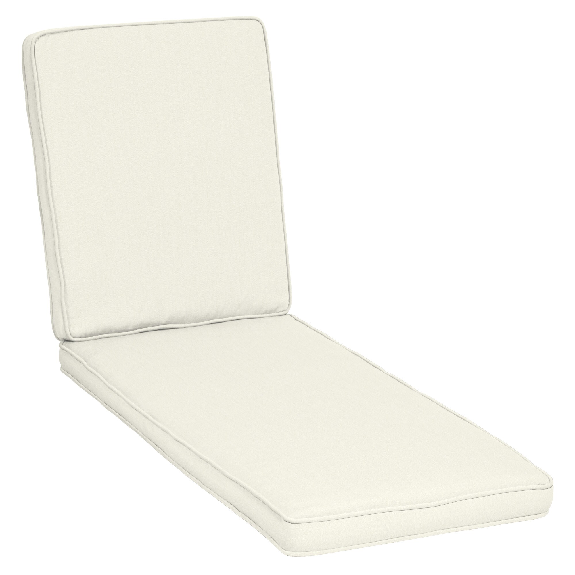 Arden Selections Oasis 30 x 26 in. Firm Deep Seat Cushion Set - Cloud White  