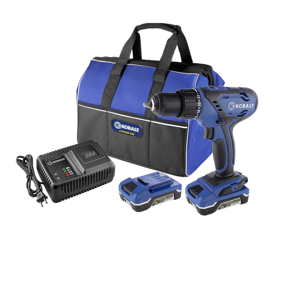 Kobalt 18-volt 1/2-in Cordless Drill (2-Batteries Included, Charger  Included and Soft Bag included) at