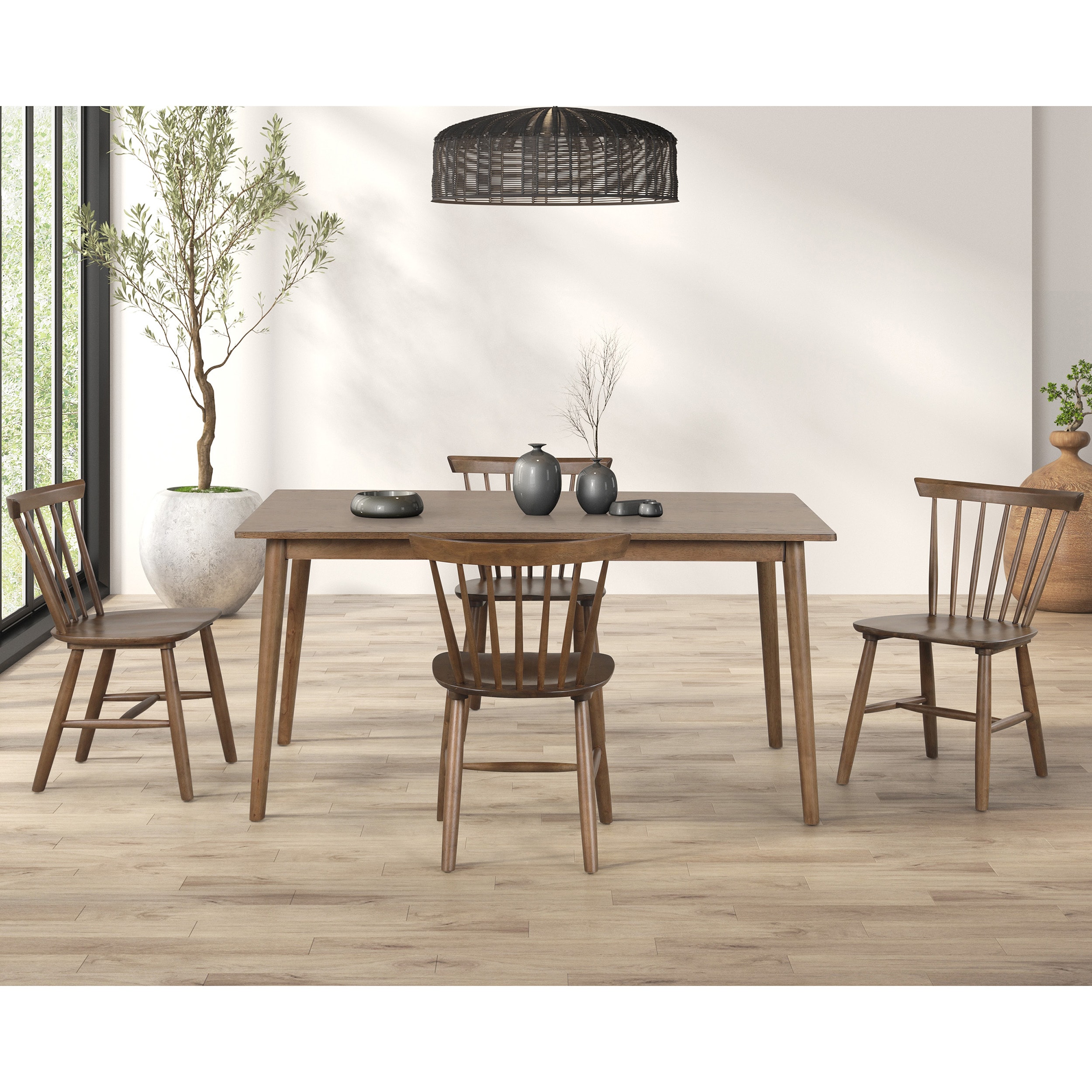 Furniture of America IDF-N3100WNT5PC Dining-Sets - View #3