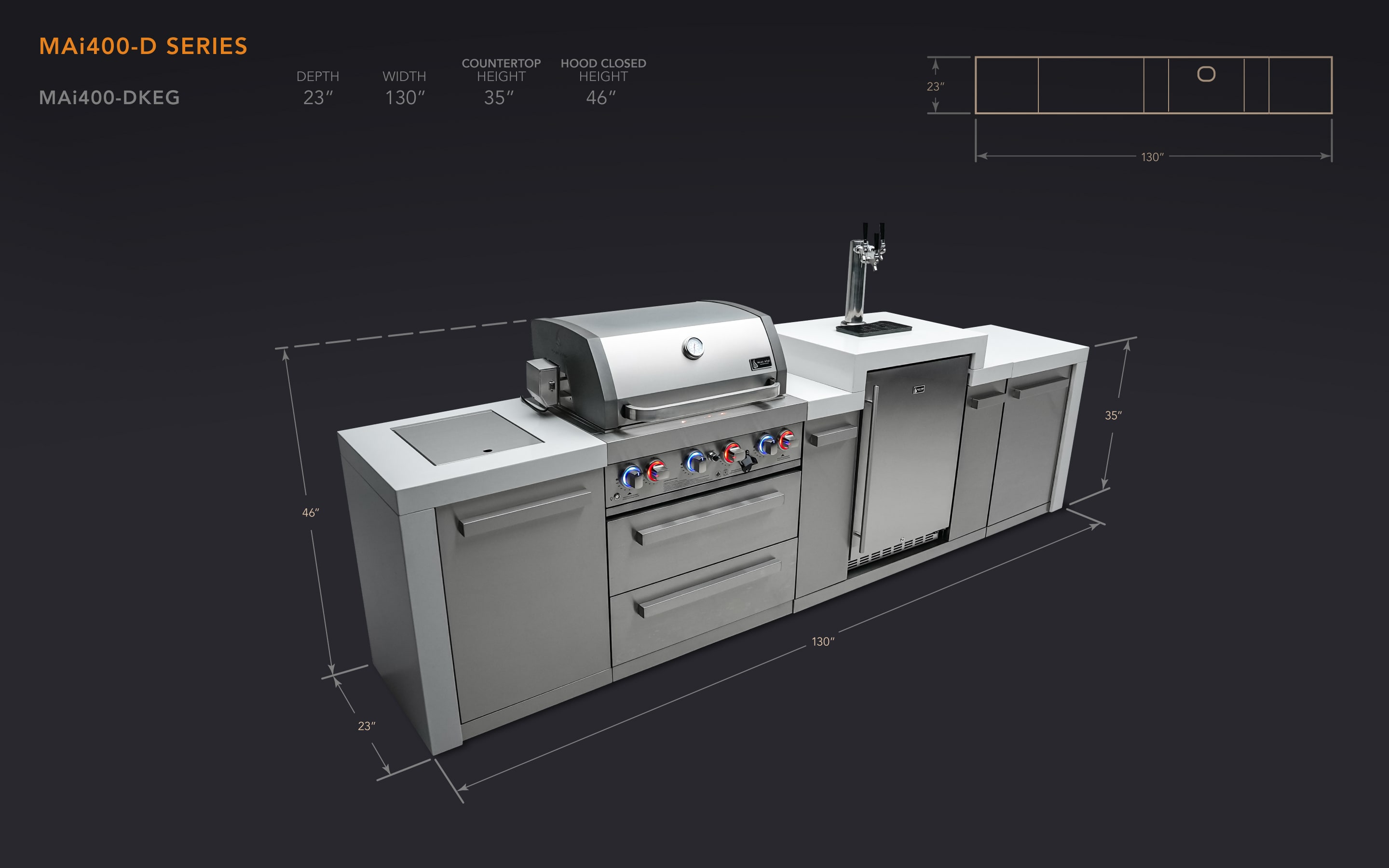 Mont Alpi MAI400-DKEG Modular-Outdoor-Kitchens - View #2