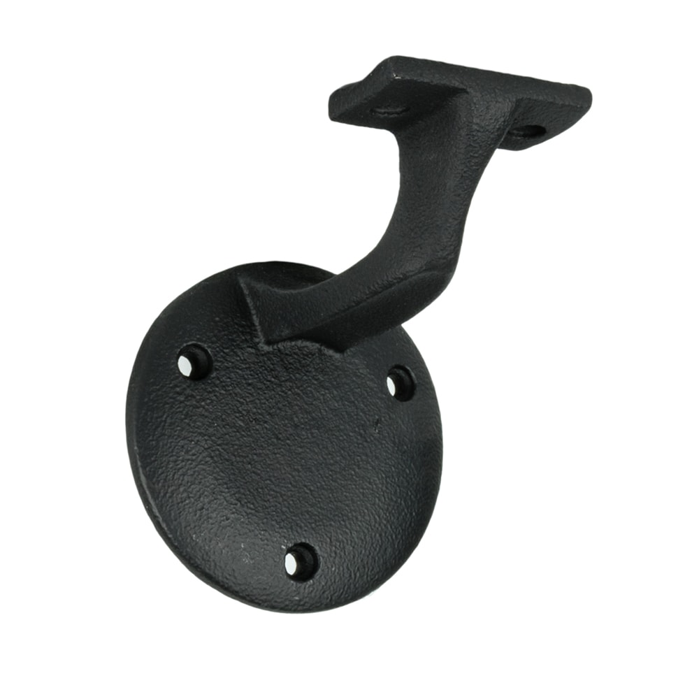 Crown Heritage 4983028FB 3.3125-Inches x 4.19-Inches Black Painted Aluminum Handrail bracket