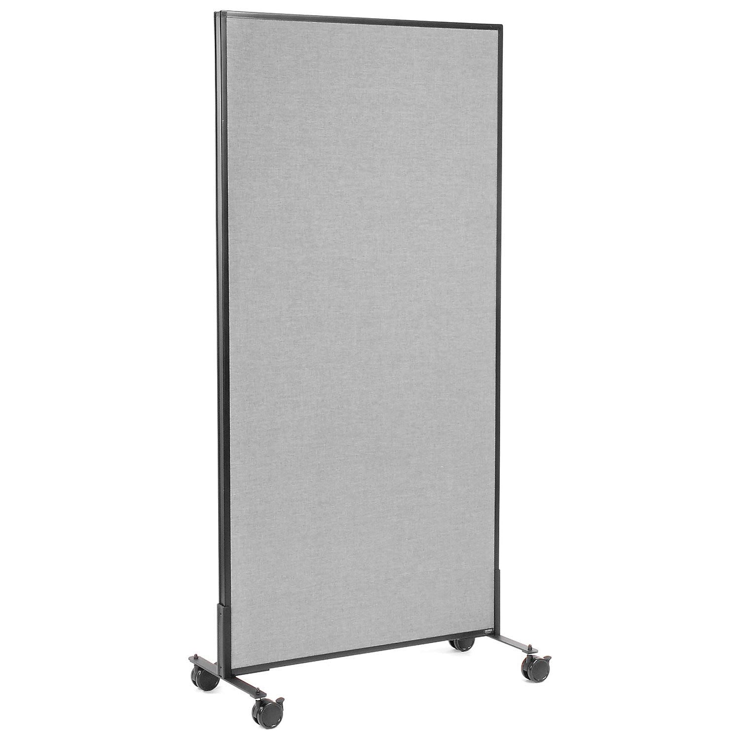 Global Industrial 694957MGY 36-14-inW x 75-inH Mobile Office Partition Panel Gray