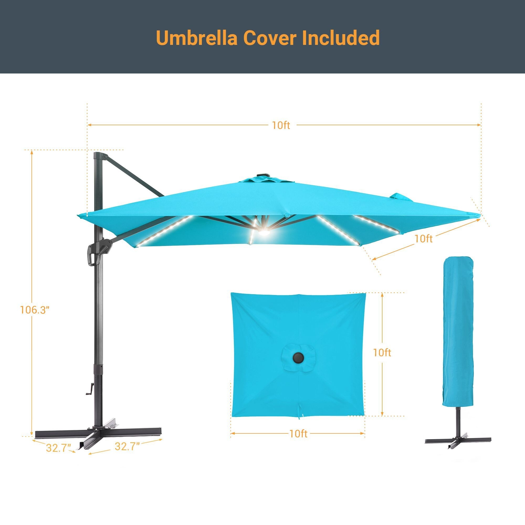 Sonkuki SD-LEDNB33-LB Umbrellas-2 - View #2
