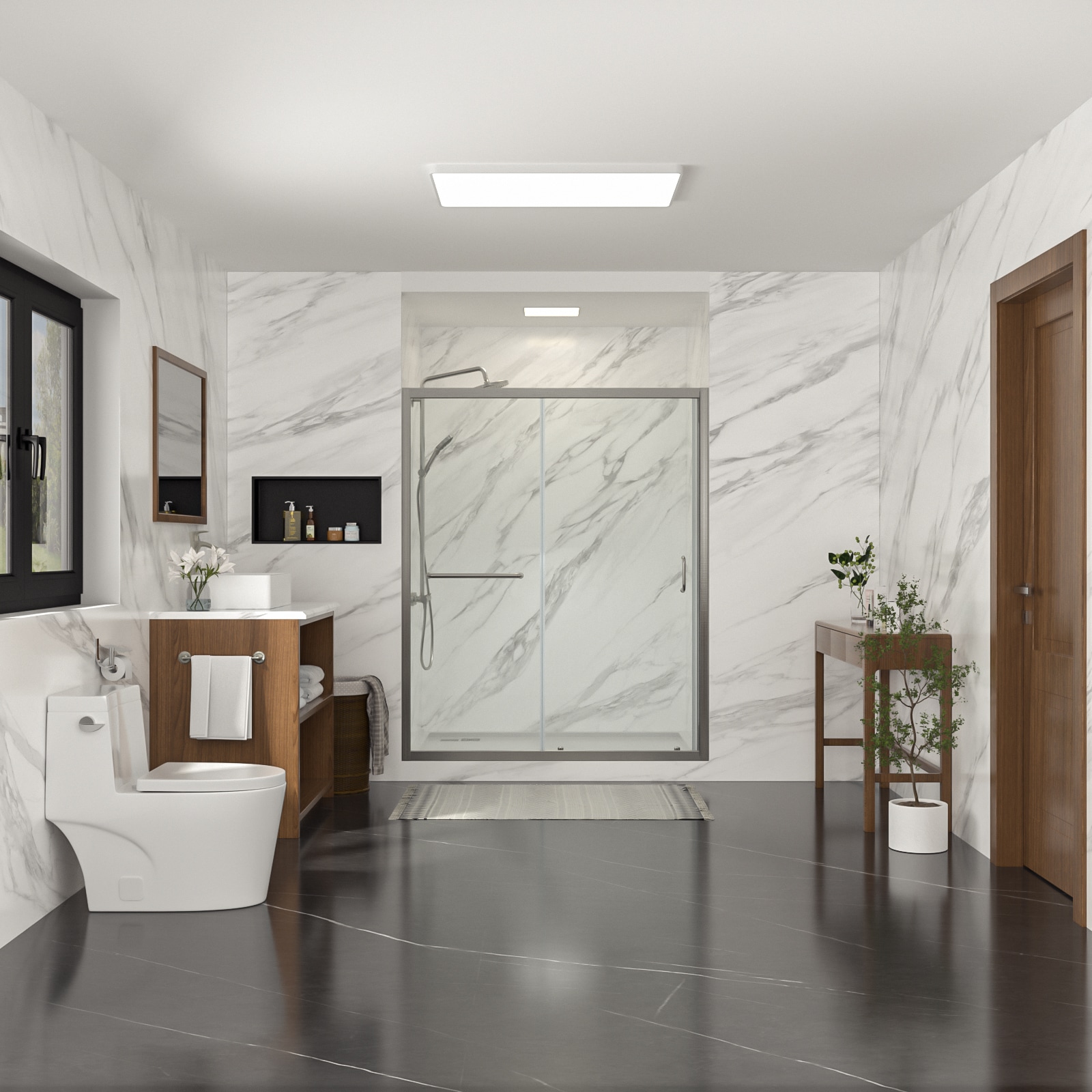 Lordear HMS-LD-6A21-4-60SS Shower-Doors - View #3