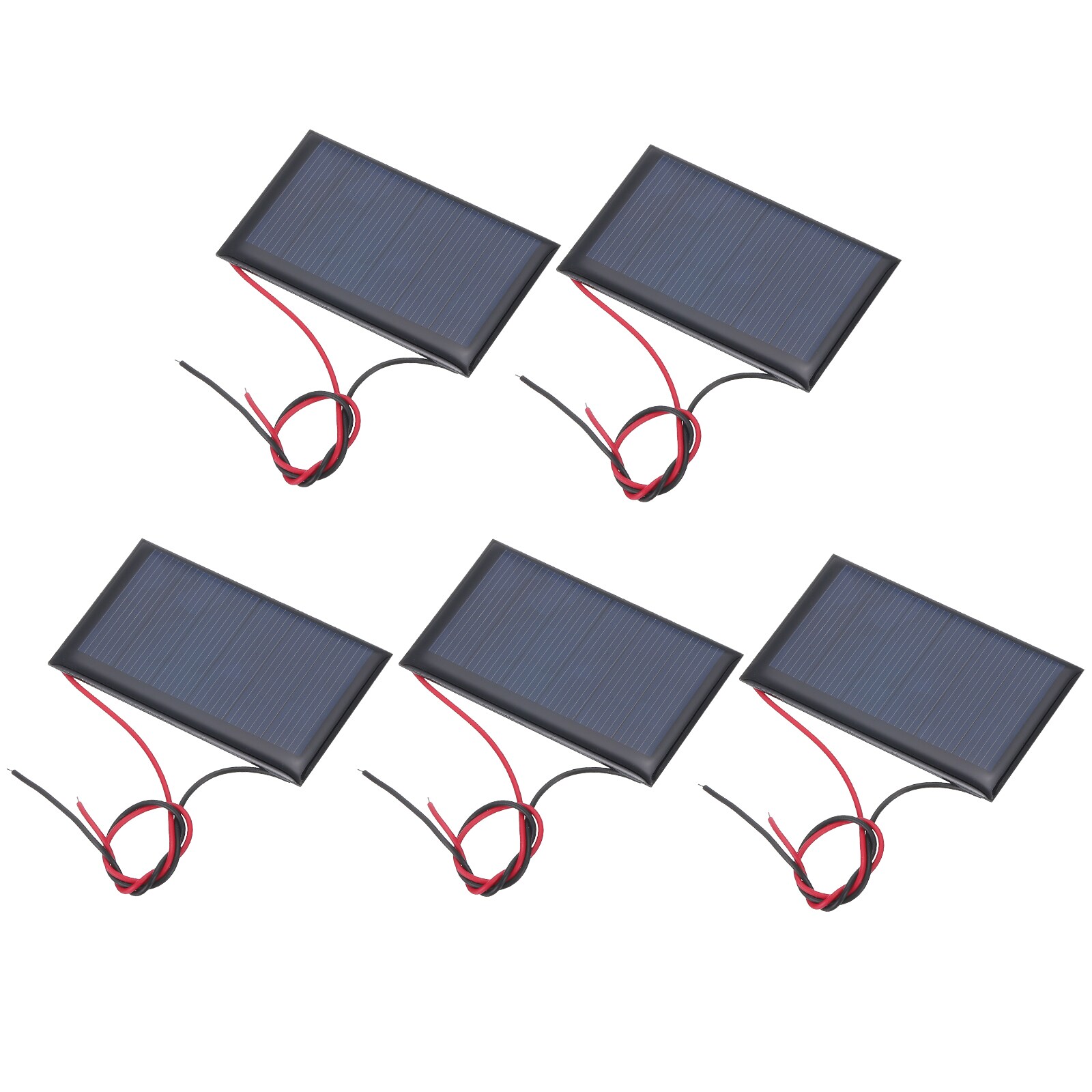 Unique Bargains - 5pcs 3V 0.27W 90mA Mini Solar Panels Small Polycrystalline Solar Cell Panel wit...