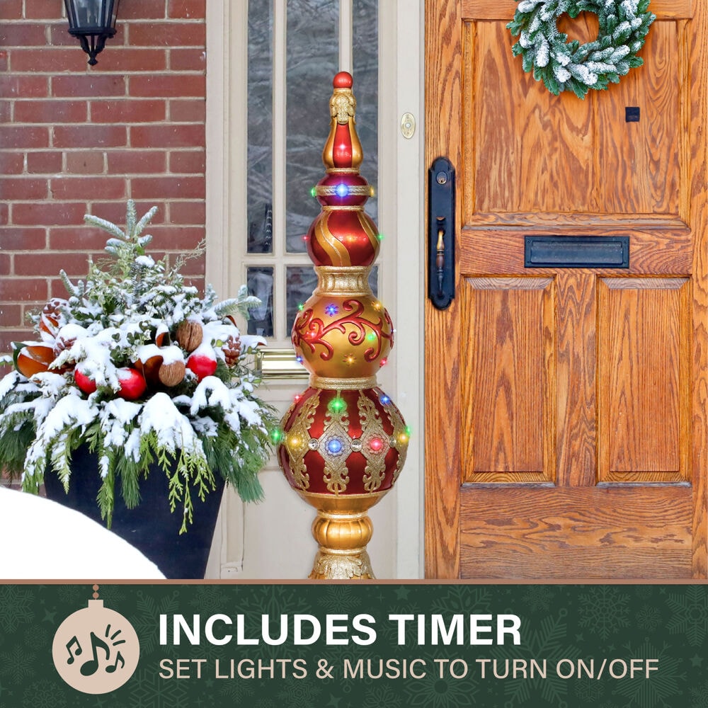 Fraser Hill Farm FFRS048-FIN5-RD Outdoor-Christmas-Decor - View #5