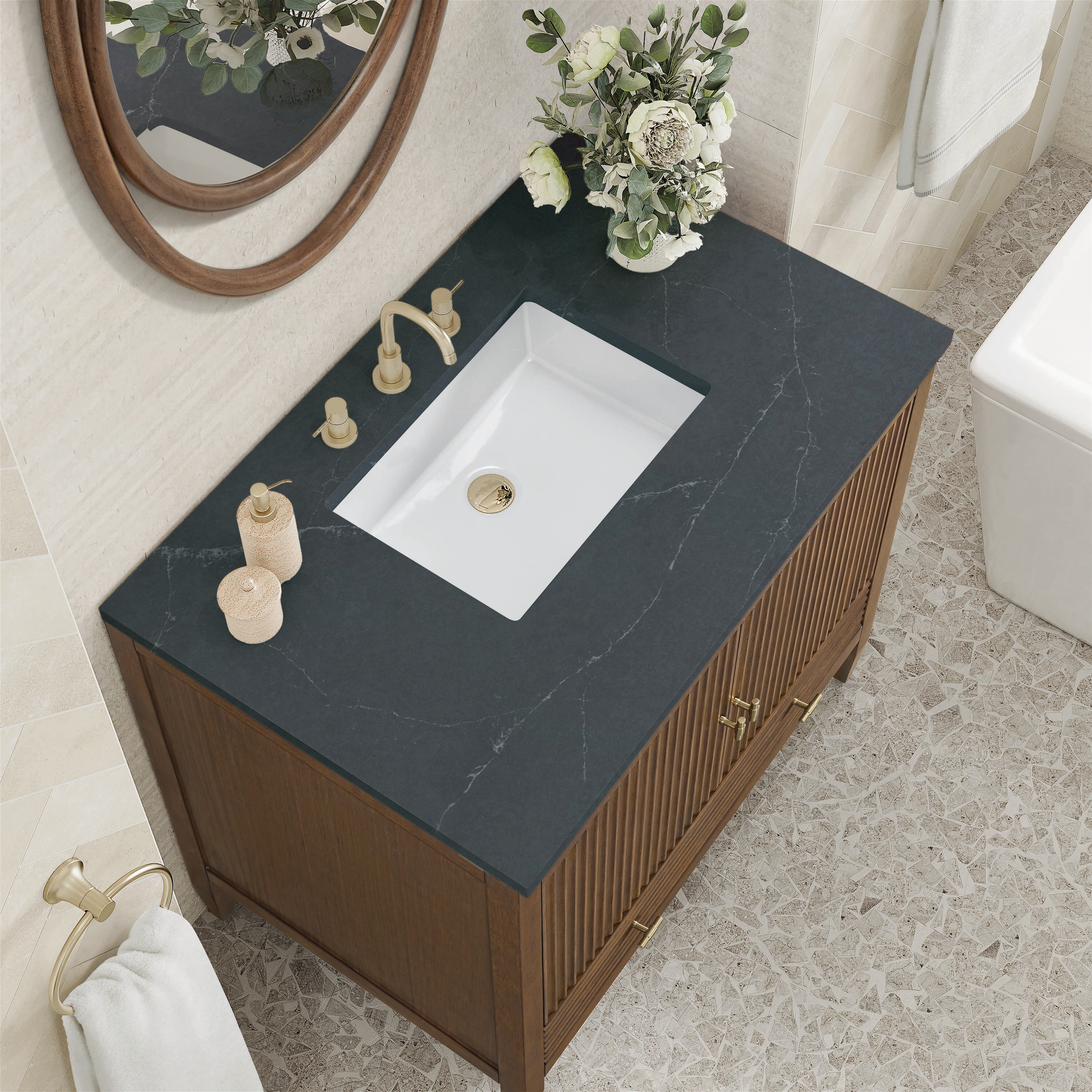 James Martin Vanities 485-V36-WLT-3CSP Bath-Vanity-Combo - View #5