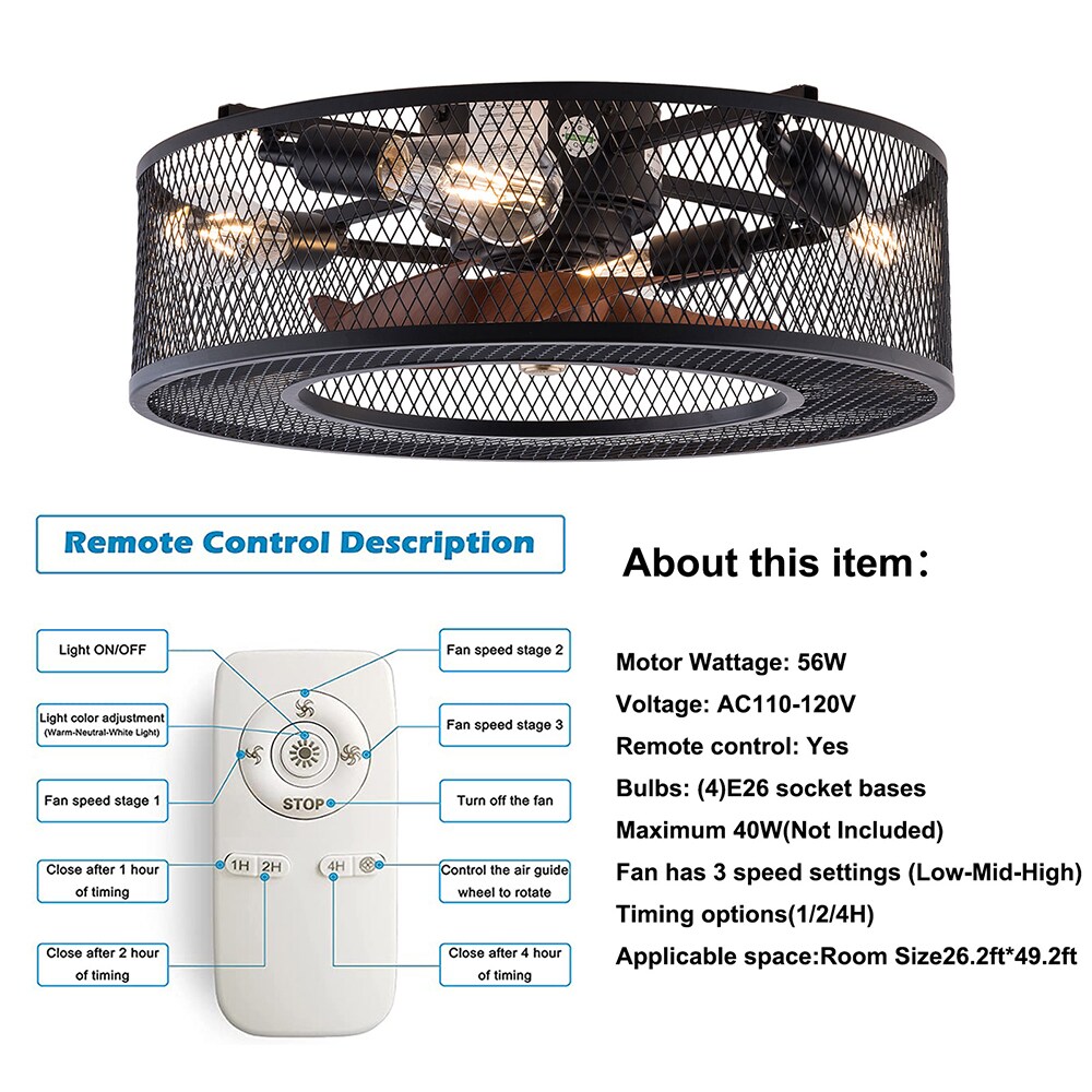 Oukaning HG-HCX3778-033US Ceiling-Fans - View #7