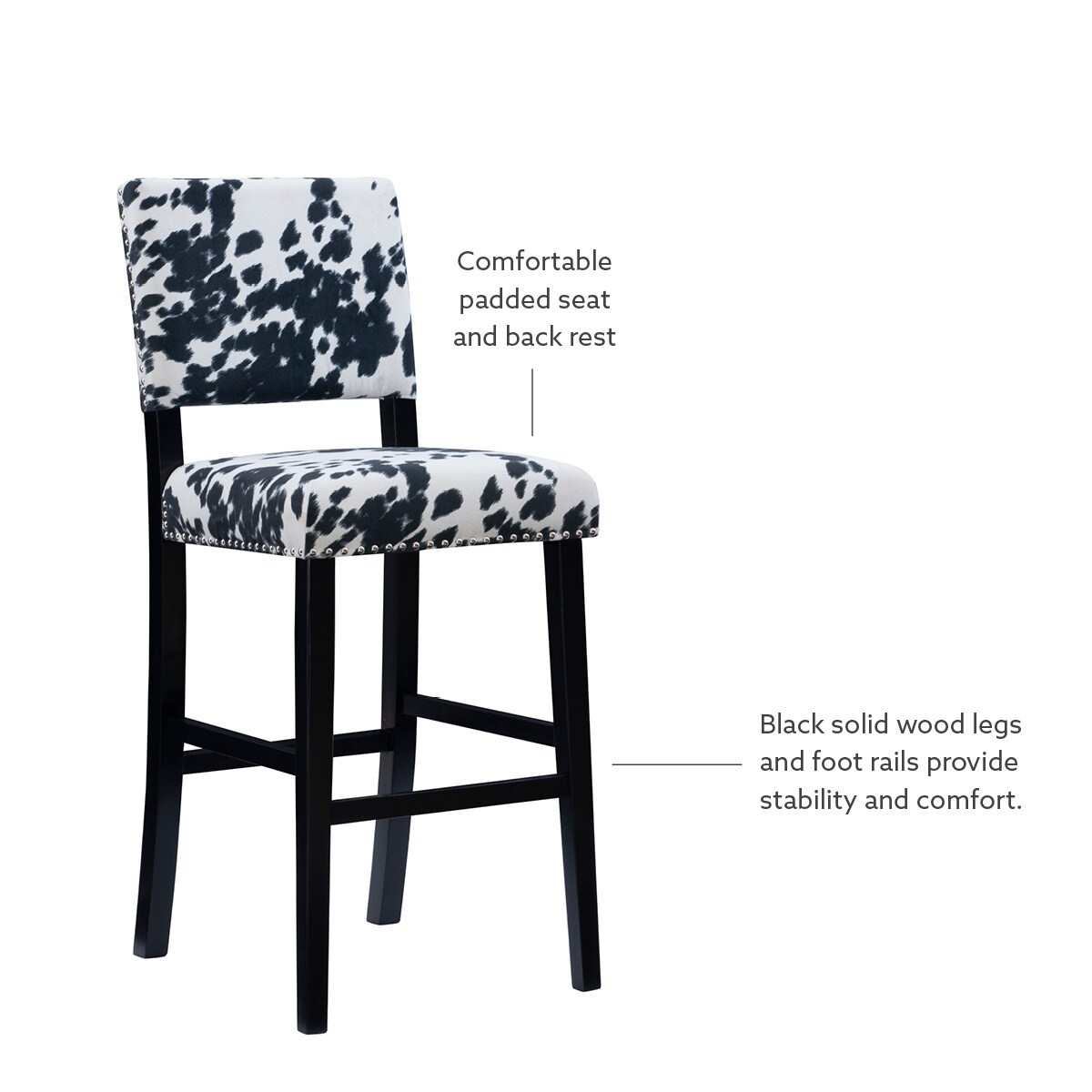 Linon BS041COW01U stools - View #9