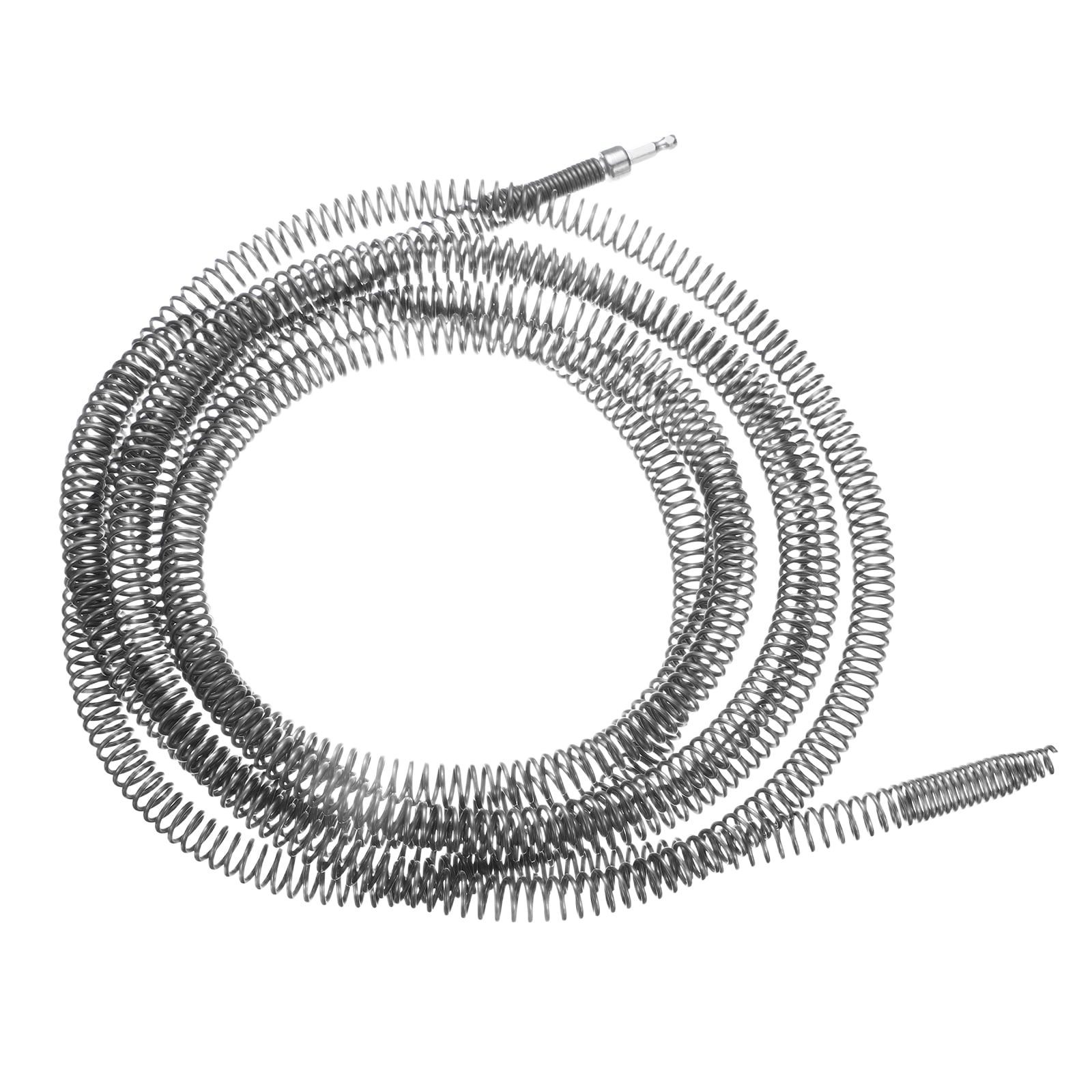 Unique Bargains - Drain Cleaning Cable 5/8 Inch (16mm) Dia; 16.5ft Flexible Drainage Spiral Drill...