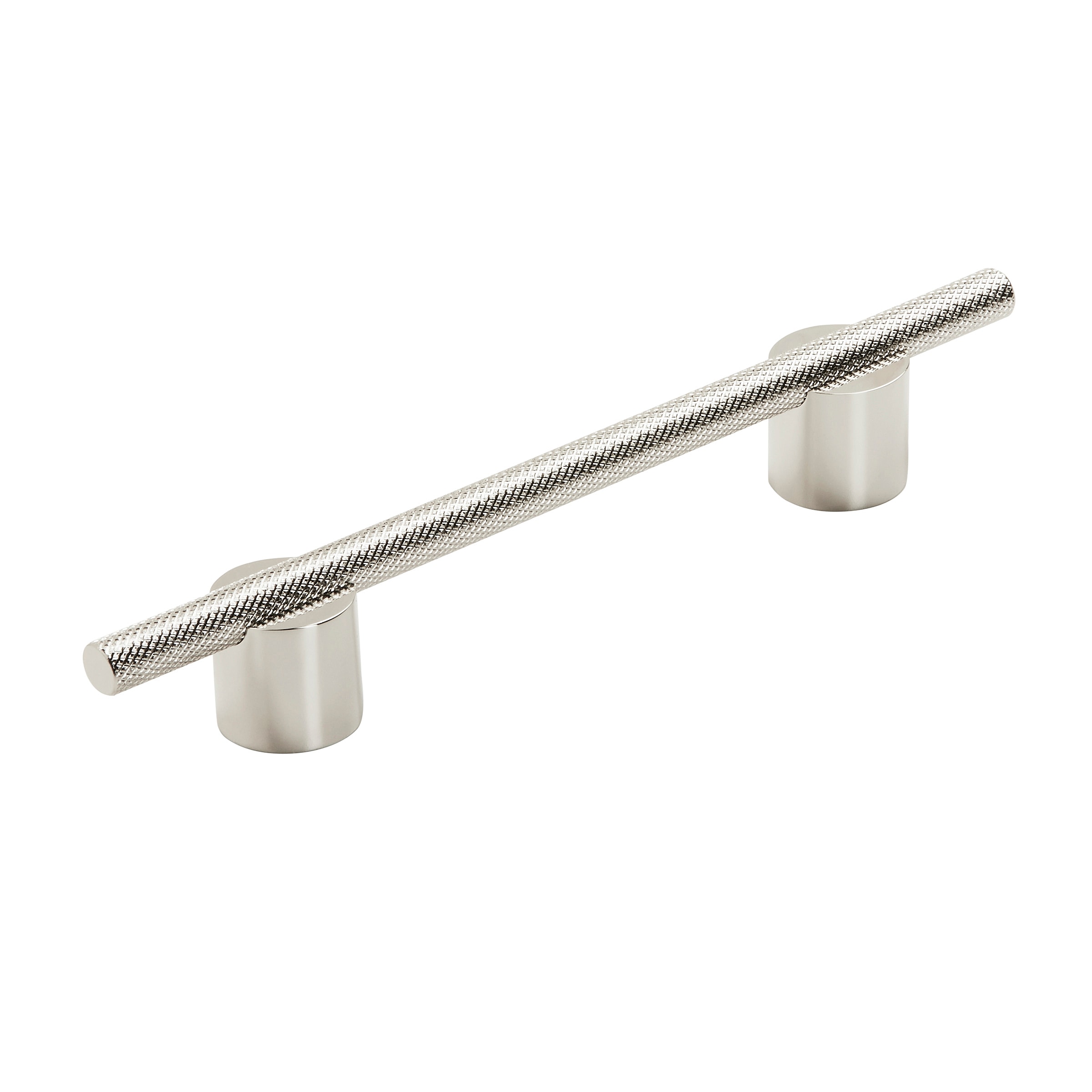 Amerock BP7414128PNPN Transcendent 5-1/16-in , 128mm Center to Center Polished Nickel Cylindrical Bar