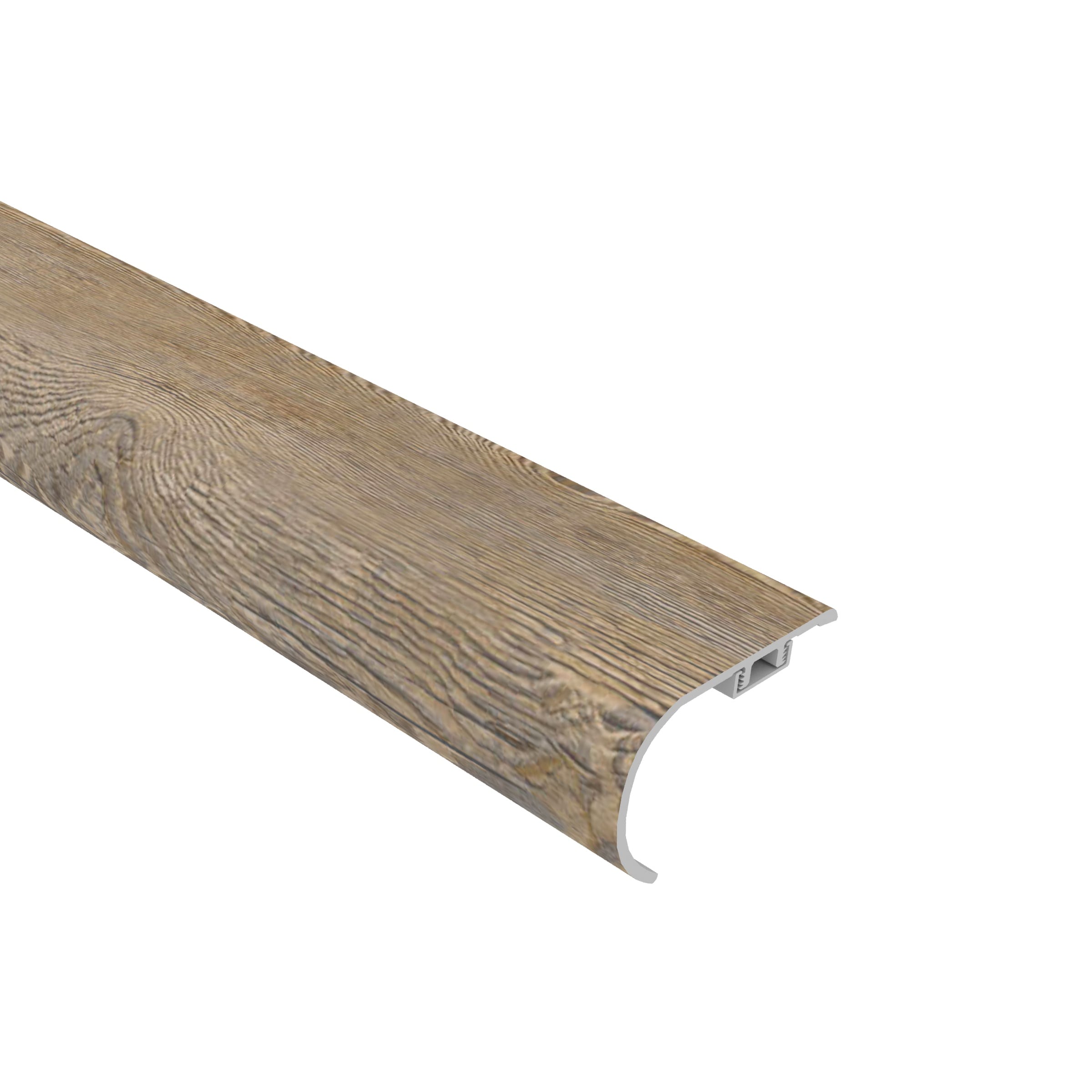 CALI 7904500714 Longboards 1.57-in x 72.83-in x 2.17-in Point Break Pine Prefinished Vinyl Overlap Stair Nosing