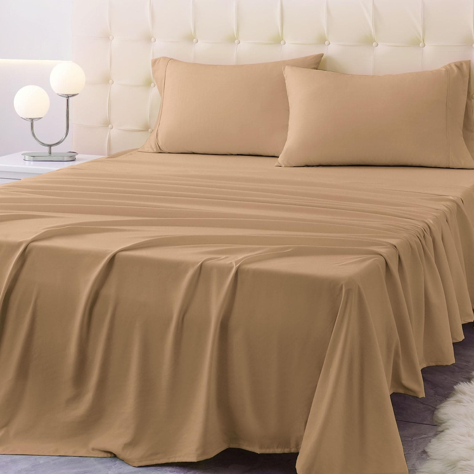 CovertSafe 3 Piece Twin Bed Sheet Set Softfiber Deep Pockets Wrinkle-free Hotel-quality