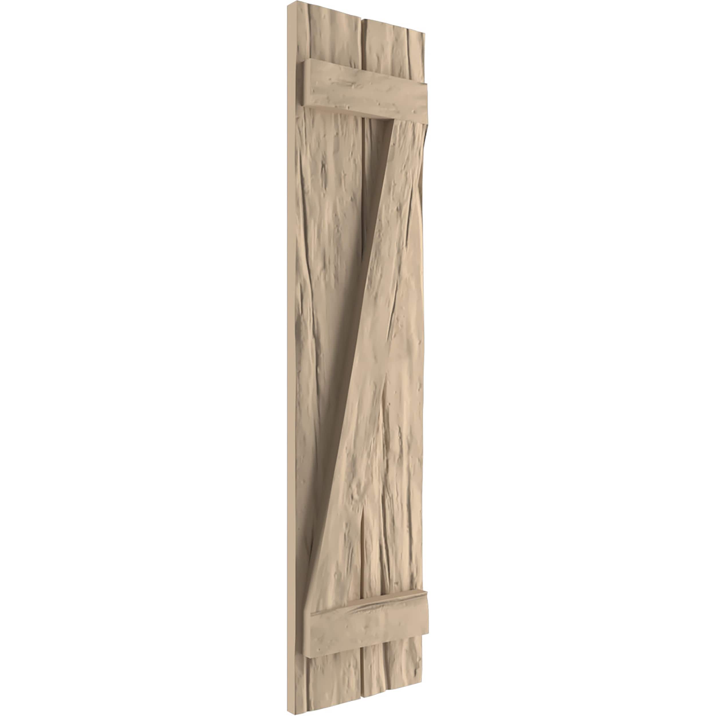 Ekena Millwork SHUBJZ11X24RWPR Exterior-Shutters - View #3