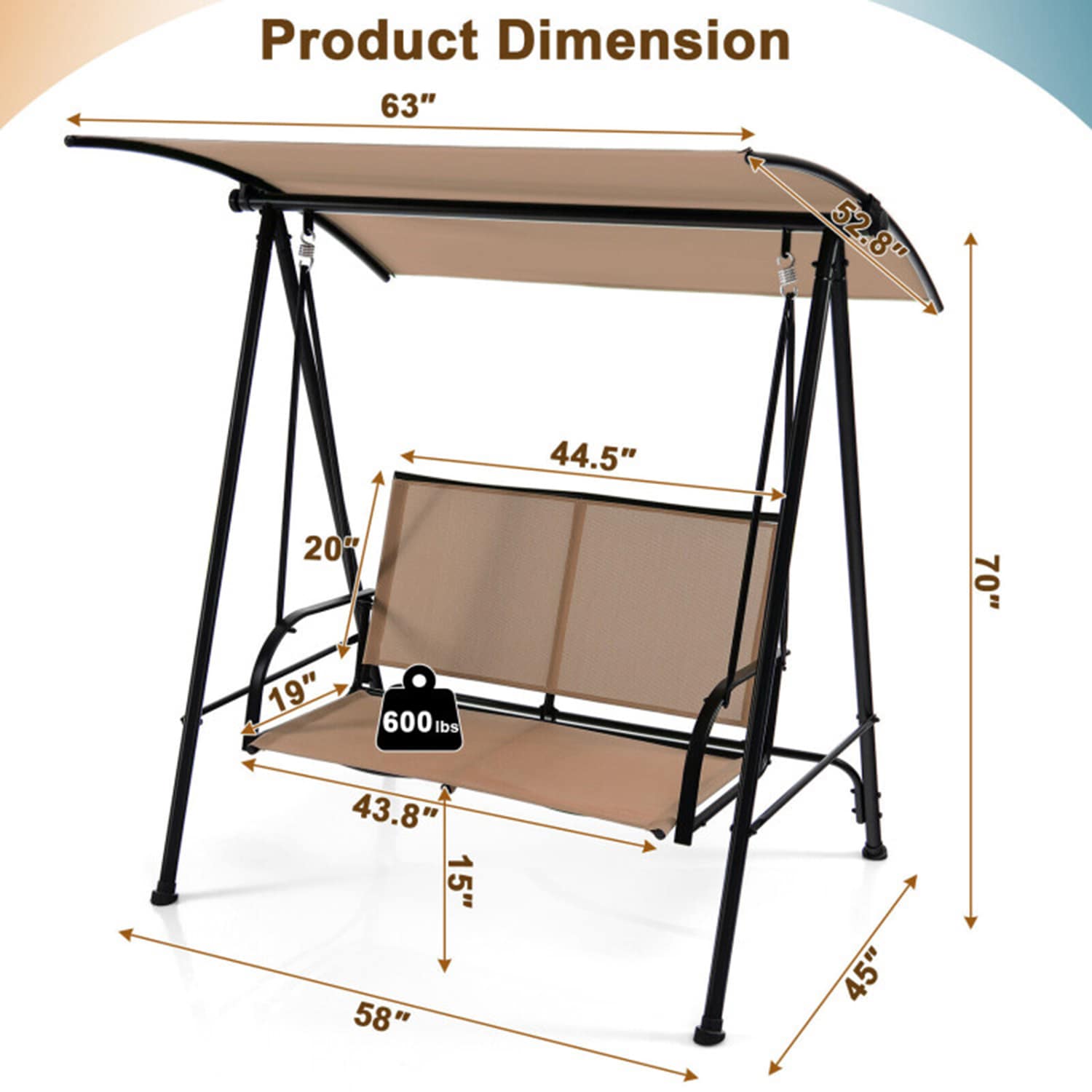 Mondawe MO-NP10403BE Swing-Gliders - View #8