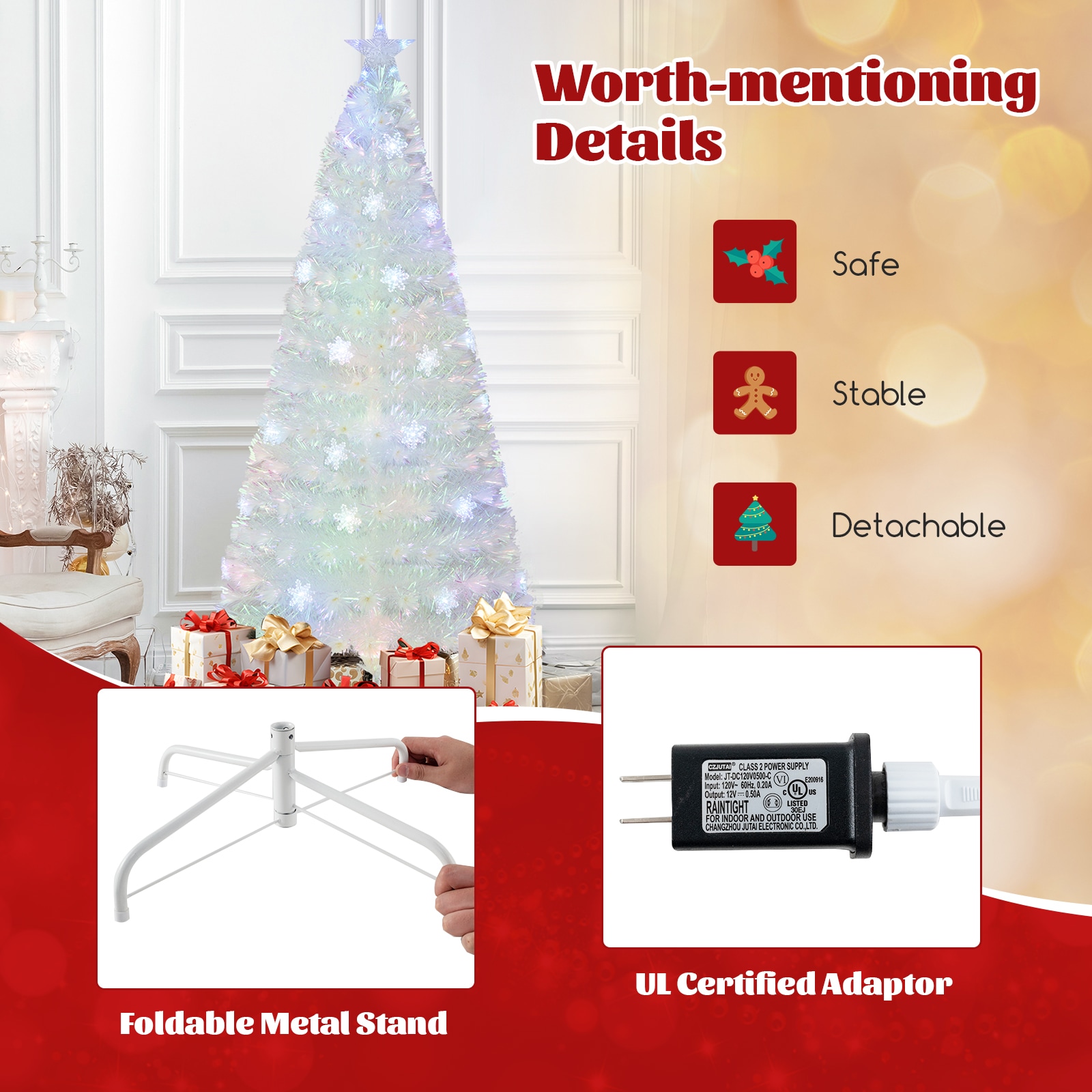 WELLFOR CM-HGY-23545US Artificial-Christmas-Trees - View #8