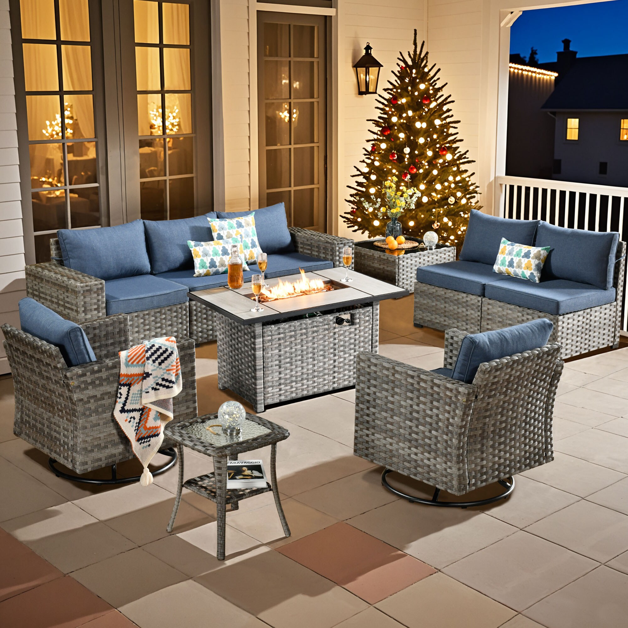 Pouuin SRFPYZBBR3-10 Patio-Conversation-Sets - View #10