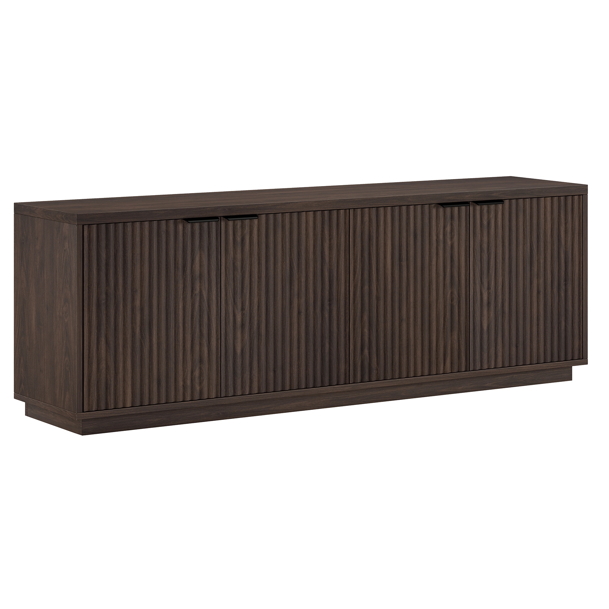 Hailey Home TV2164 Mansfield Transitional Alder Brown TV stand ( Accommodates TVs more than 70-in )