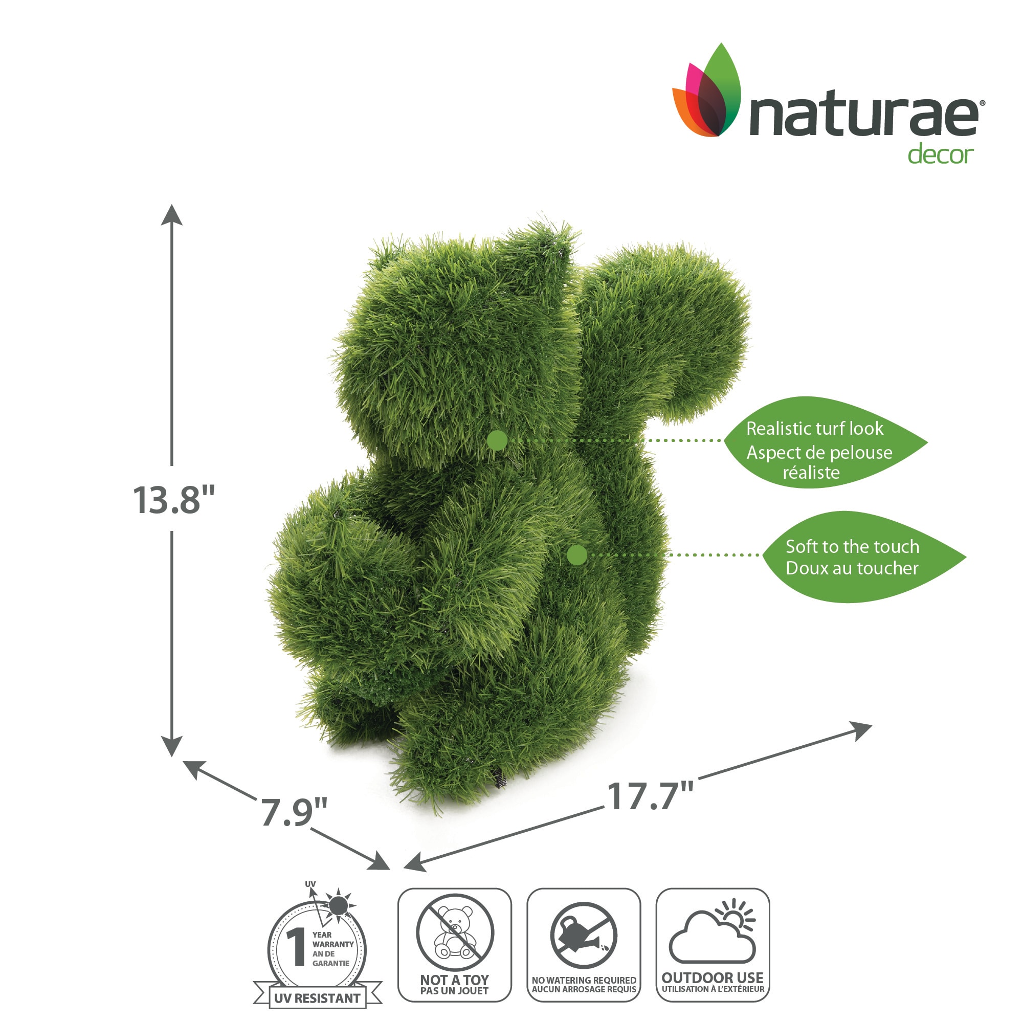naturae decor PLS-21013-1PK Garden-Statue - View #3