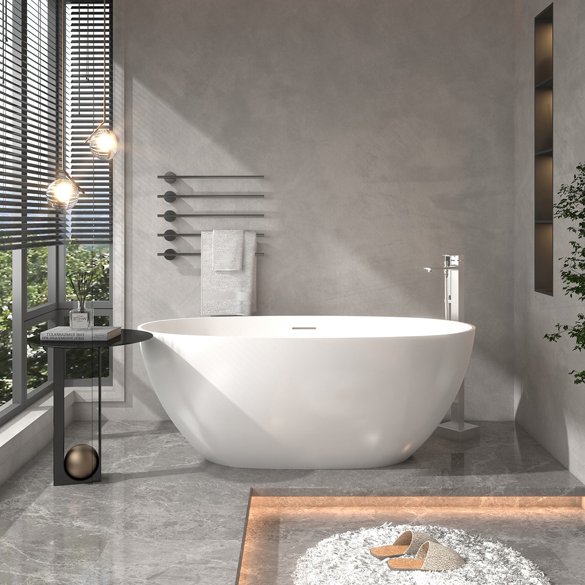 Mondawe AM-S123C-BN Roman-Tub-Faucets - View #3