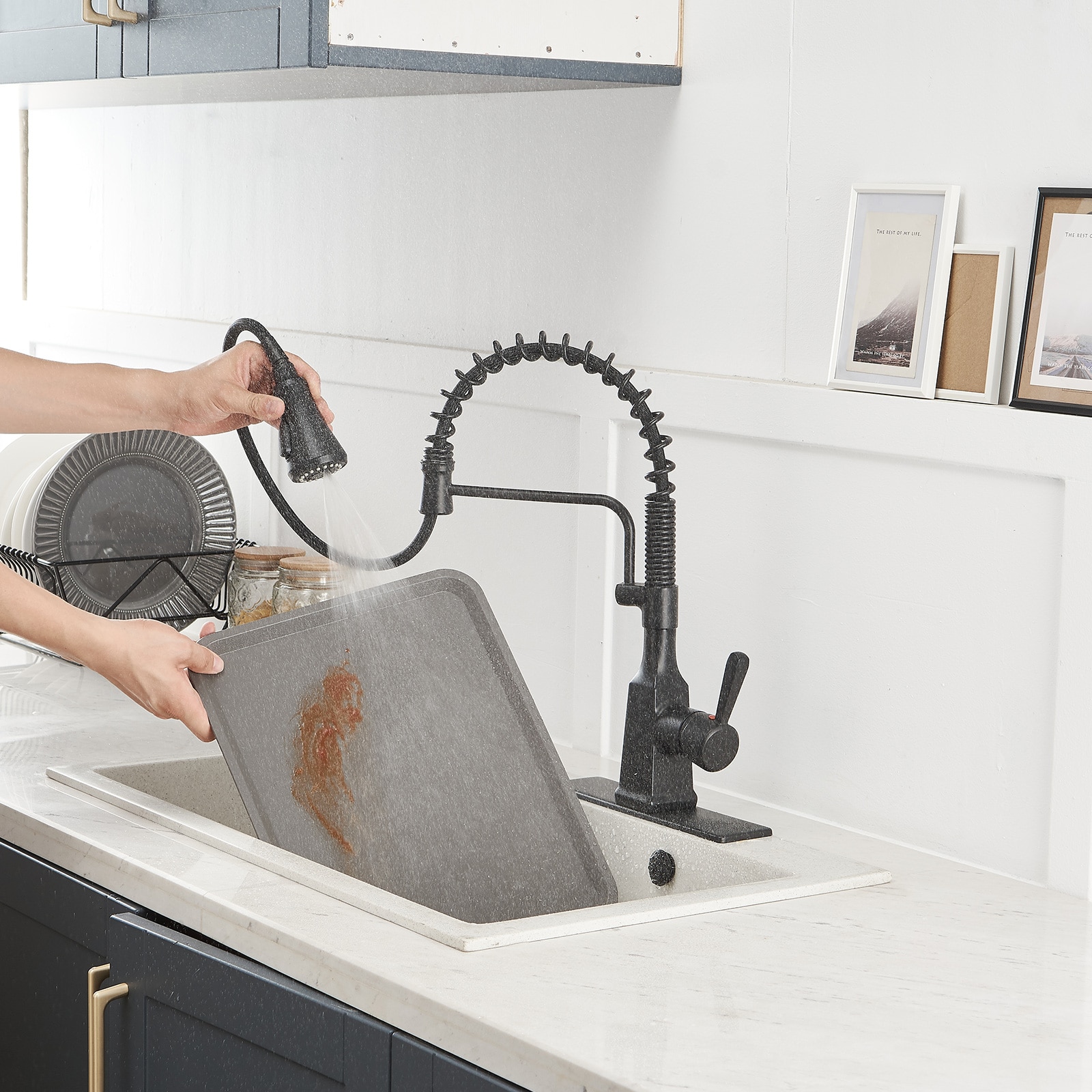 BWE A-94557-BLACK Kitchen-Faucets - View #5