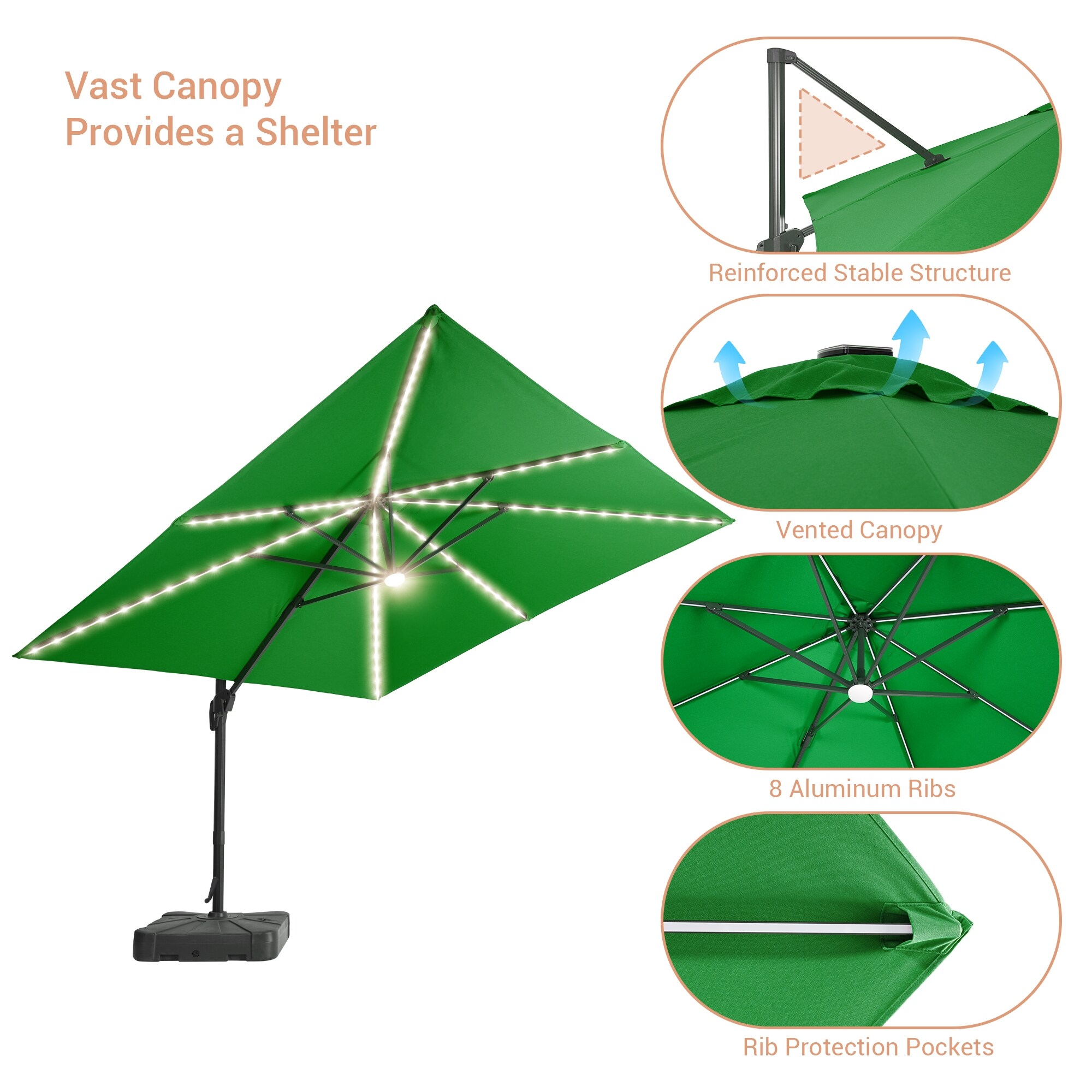 ACEGOSES LW-LED1010-KG Umbrellas-2 - View #7