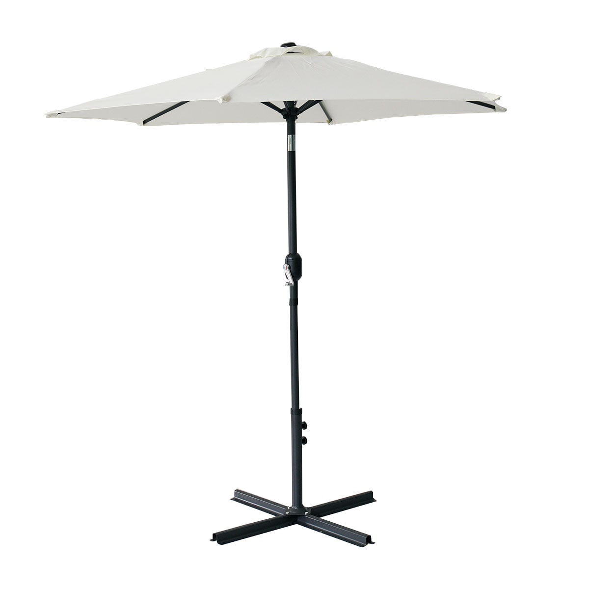 CASAINC WF-HG61X0849 7.5-ft Beige Market Patio Umbrella