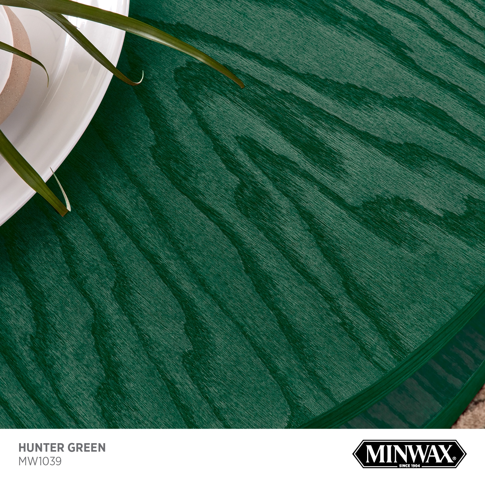 Minwax Wood Finish Water-Based Hunter Green Mw1039 Semi