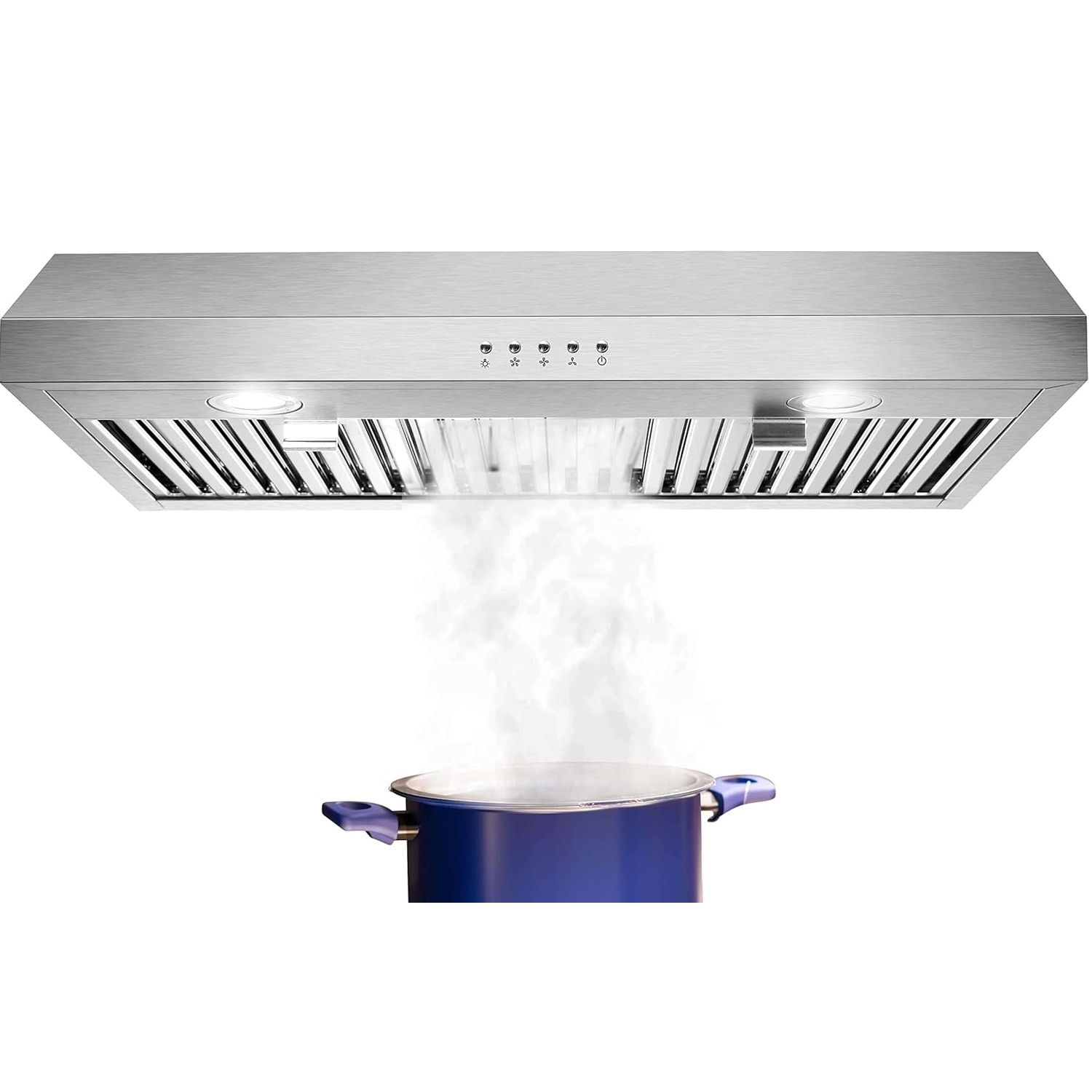 SNDOAS 0475BT 30 inch Convertible 500-CFM Brushed Stainless steel Under Cabinet Range Hood