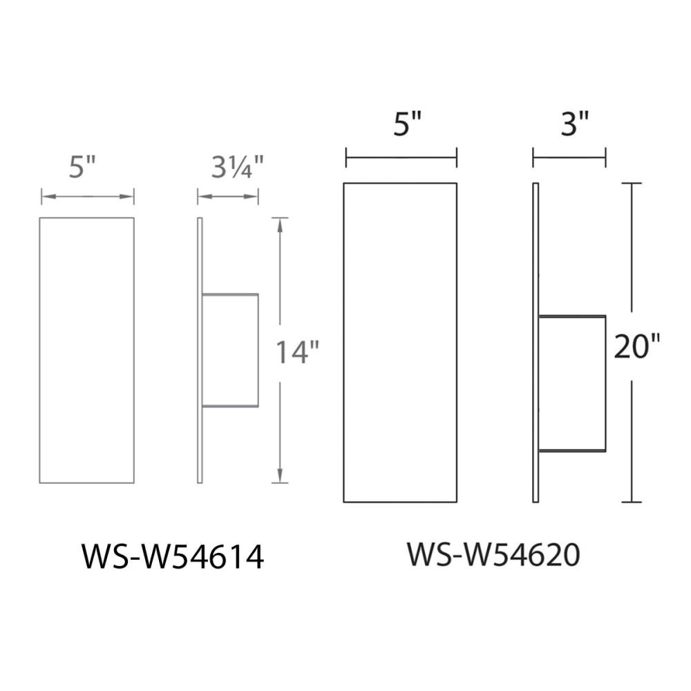 dweLED WS-W54614-BK Outdoor-Wall-Lighting - View #2