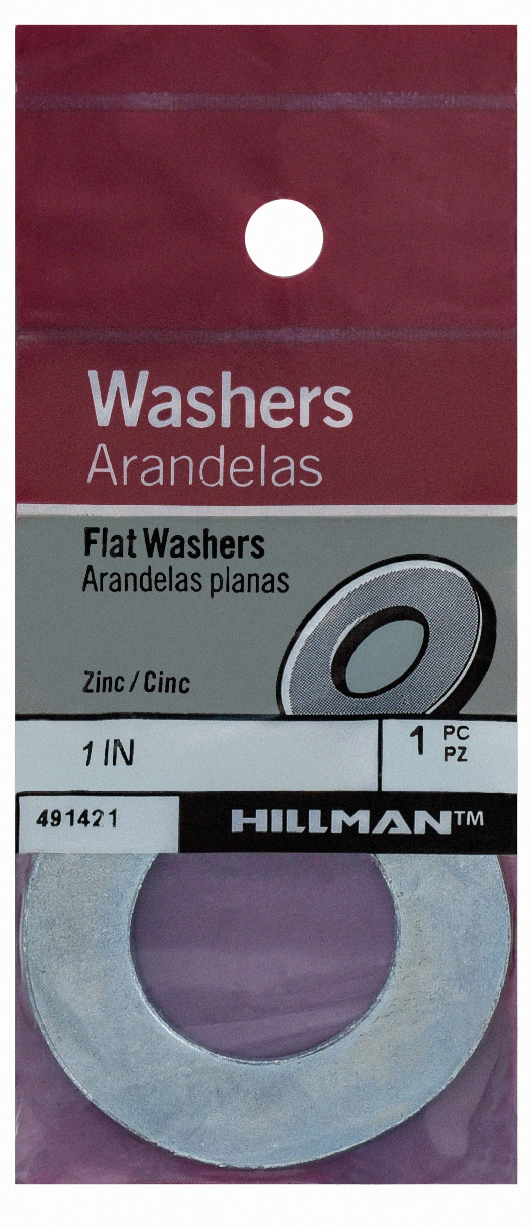 Hillman 1 In Zinc Plated Standard Flat Washer In The Flat Washers Department At