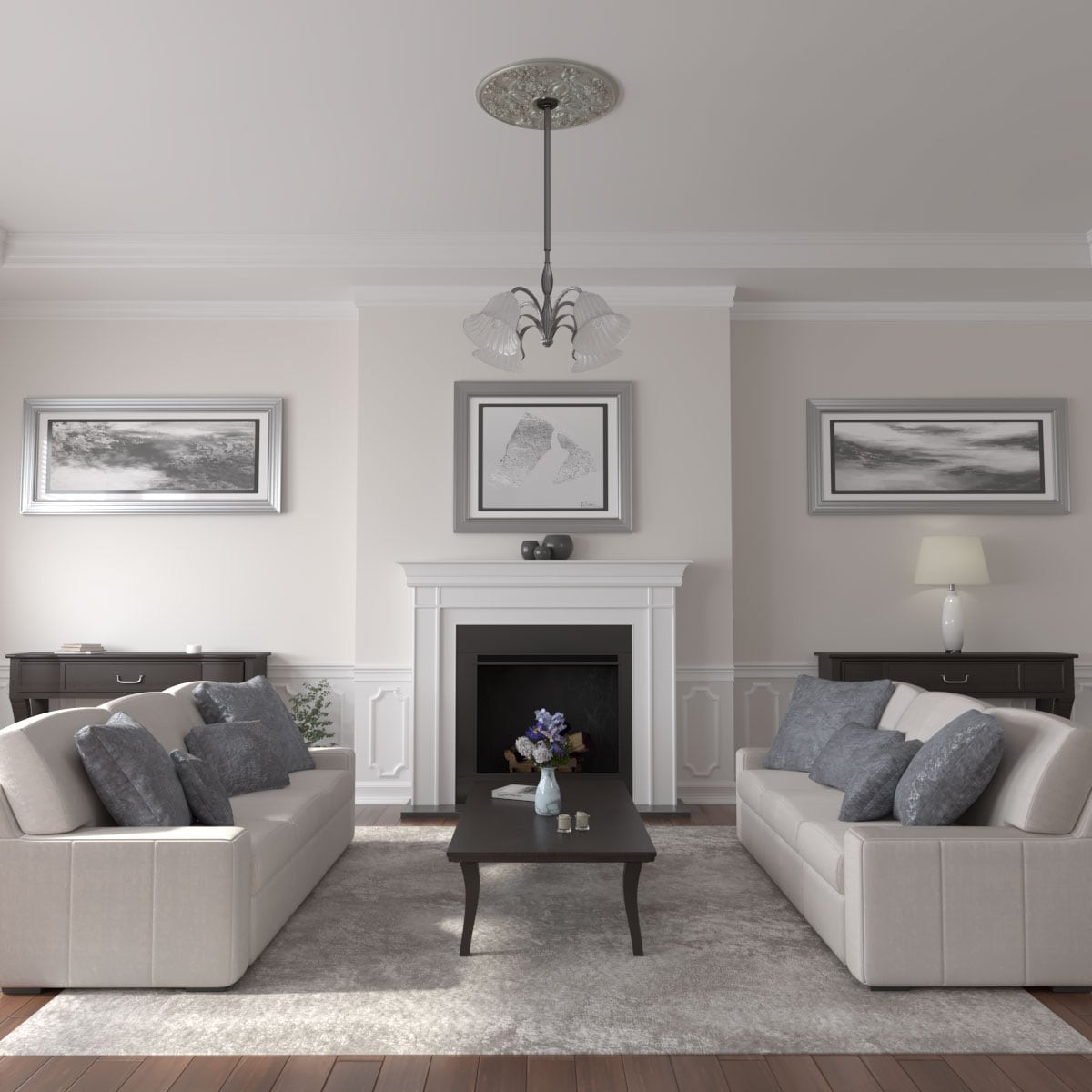 Ekena Millwork CM31BAFLS Ceiling-Medallions - View #4