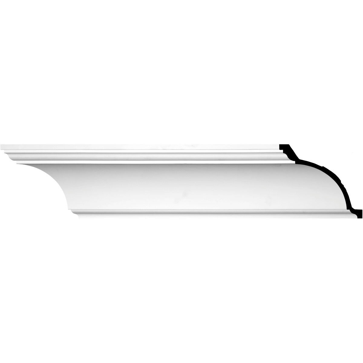 Eris 8-inch Primed Urethane Crown Moulding