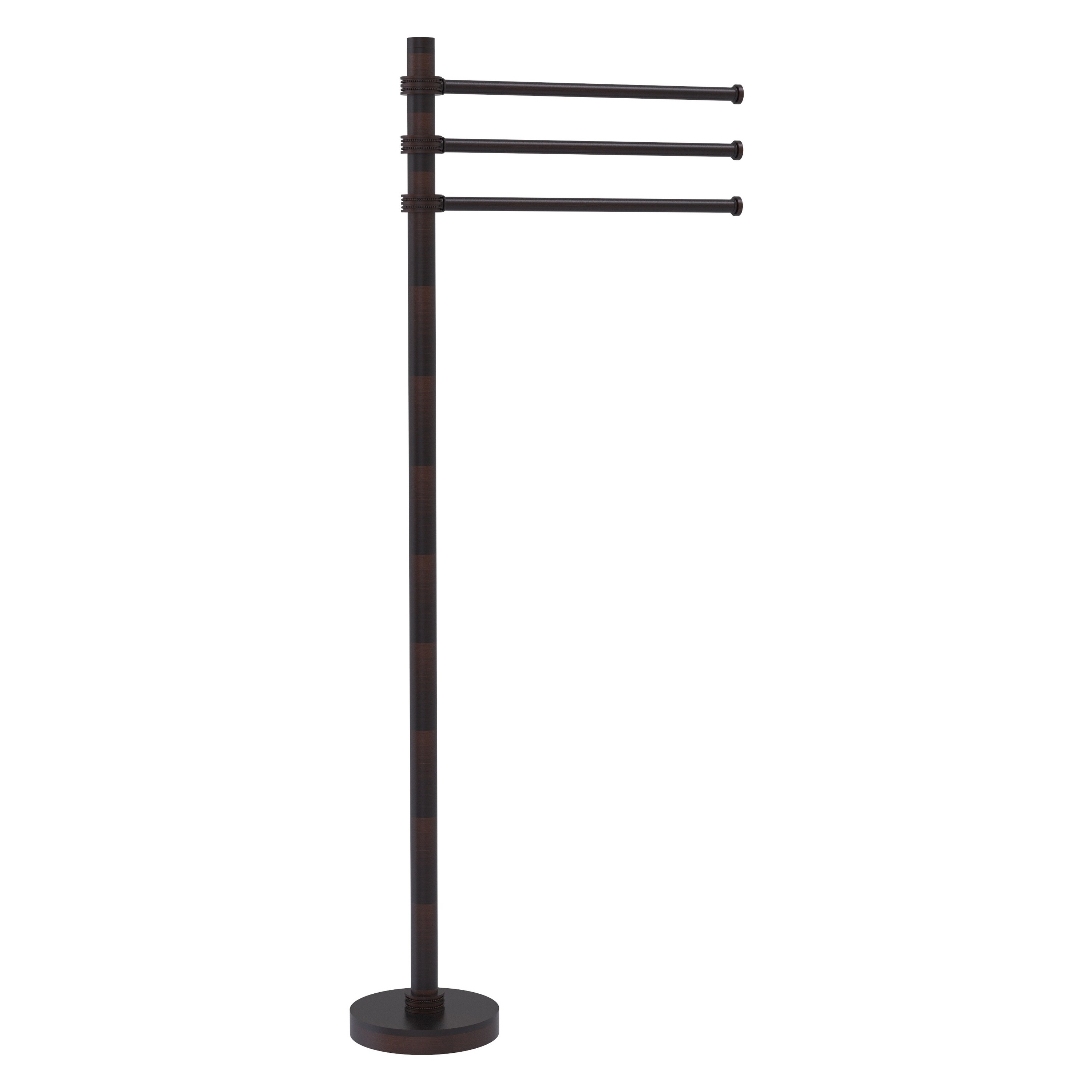 Allied Brass TS-45D-VB Venetian Bronze Freestanding Towel Rack 12-in x 49-in x 10.5-in