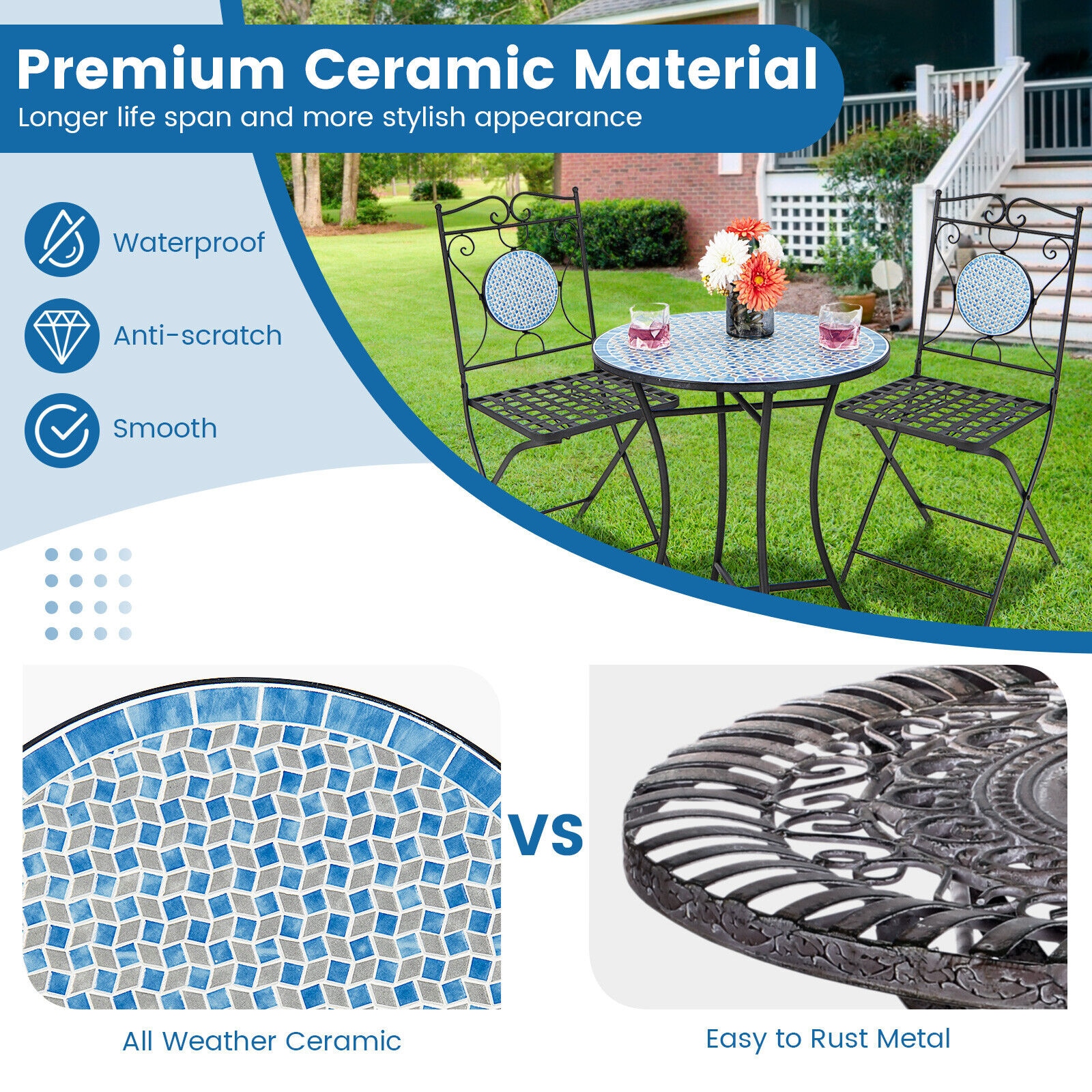 Forclover HBV-0650 Patio-Conversation-Sets - View #8