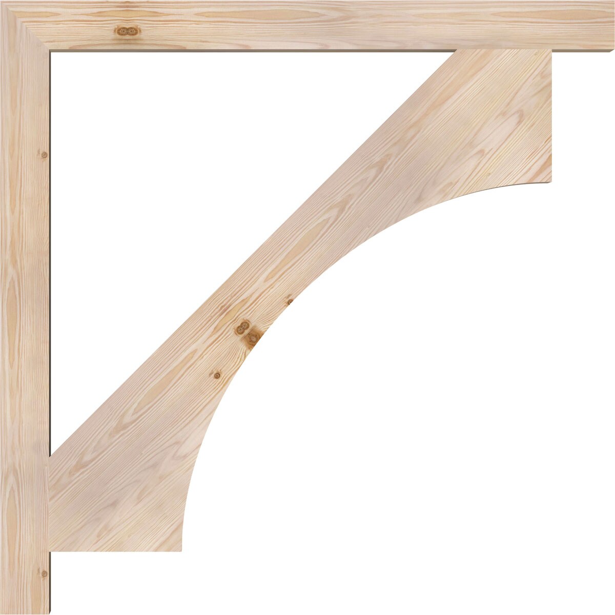 Ekena Millwork BKT04X44X44WTL05SDF Exterior-Brackets-Braces - View #3