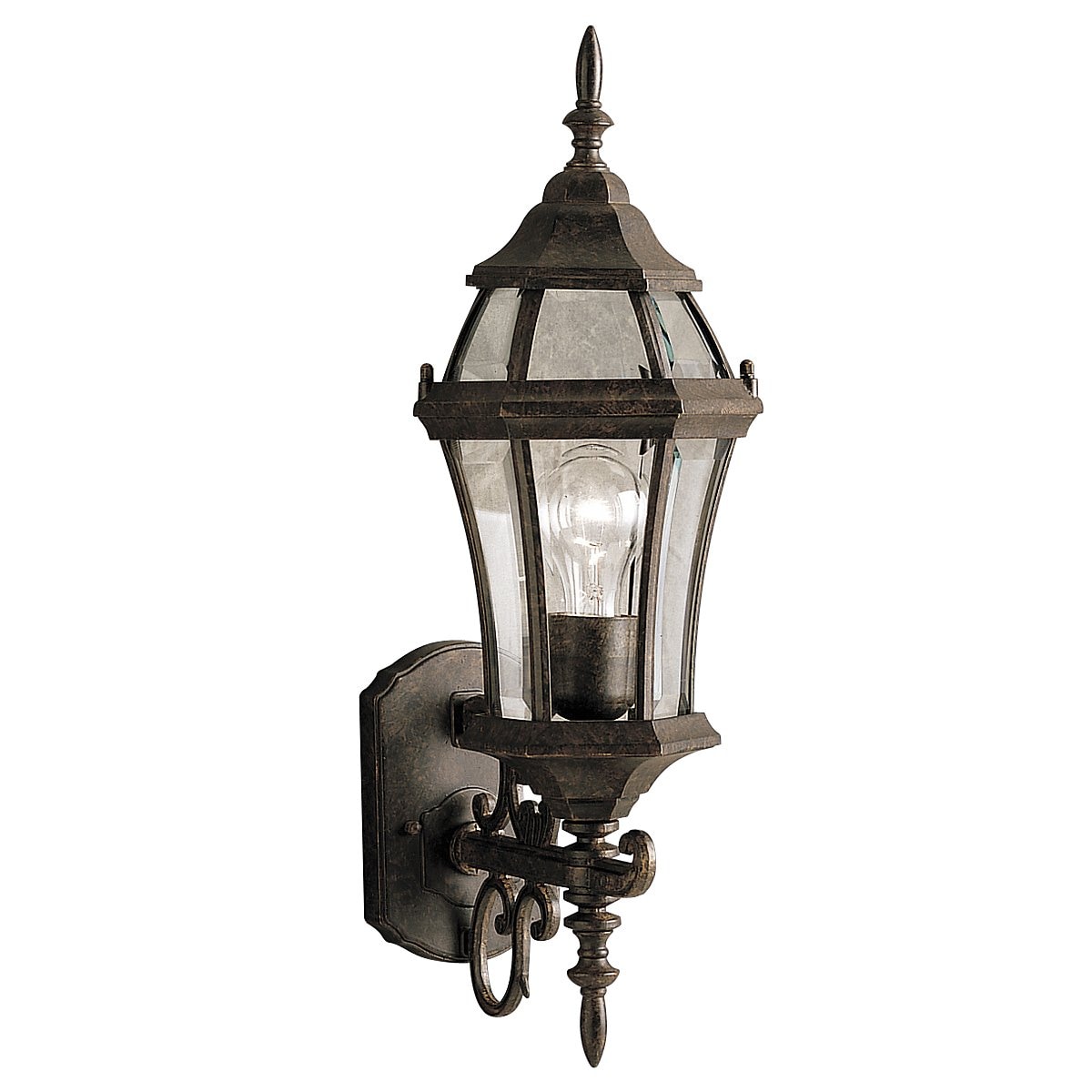 Kichler 9790TZ Townhouse 1-Light 21.5-in Tannery Bronze Outdoor Wall Light