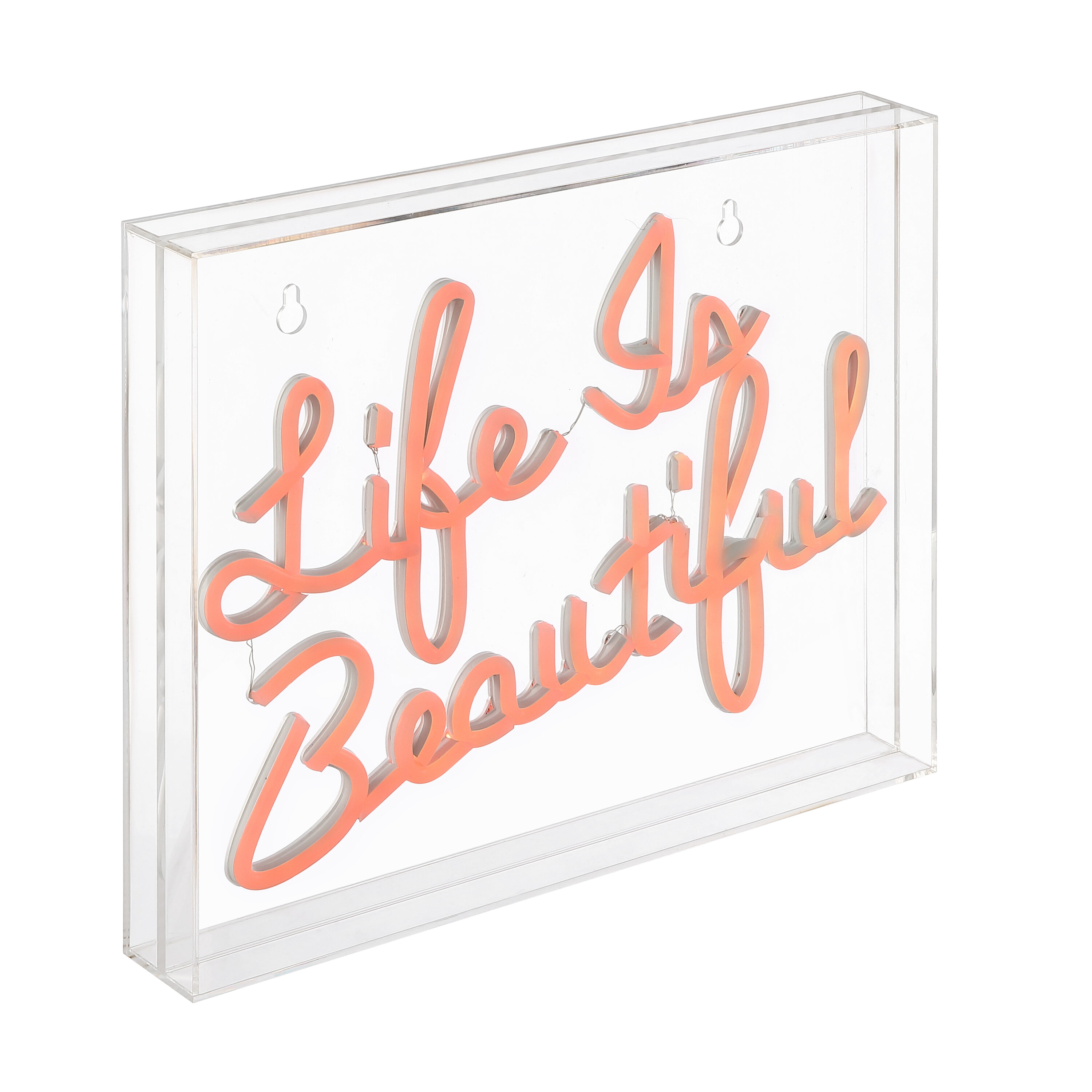 JONATHAN  Y NEN1031A Life is Beautiful 10.9-in Constant Neon Cheers Lighted Sign