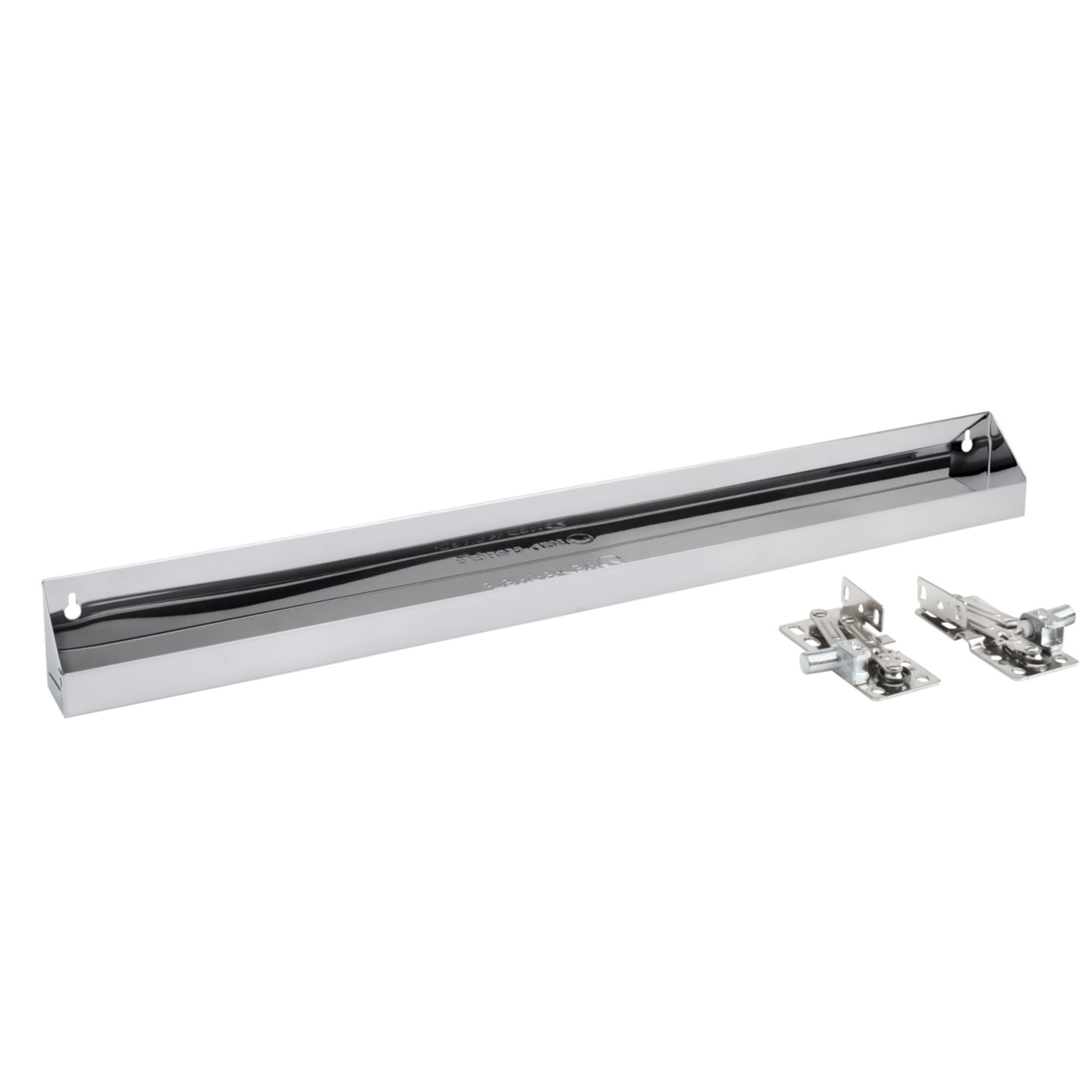 Rev-A-Shelf 163344 31-in W x 3-in H x 2.63-in D Cabinet-mount Silver Stainless steel Soft Close Tip-out Tip-out tray