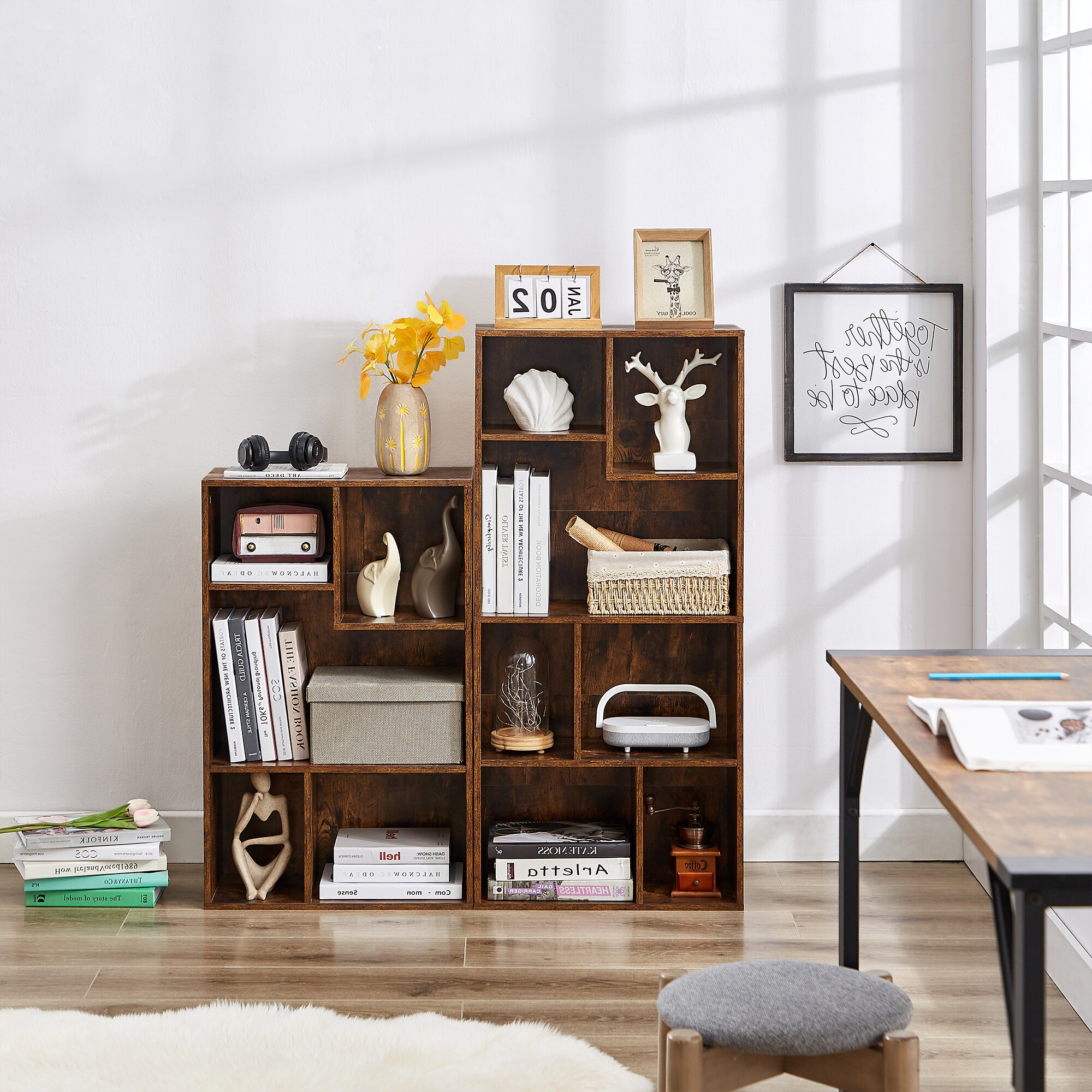 Vecelo LOE-B10-BRN bookcases - View #8