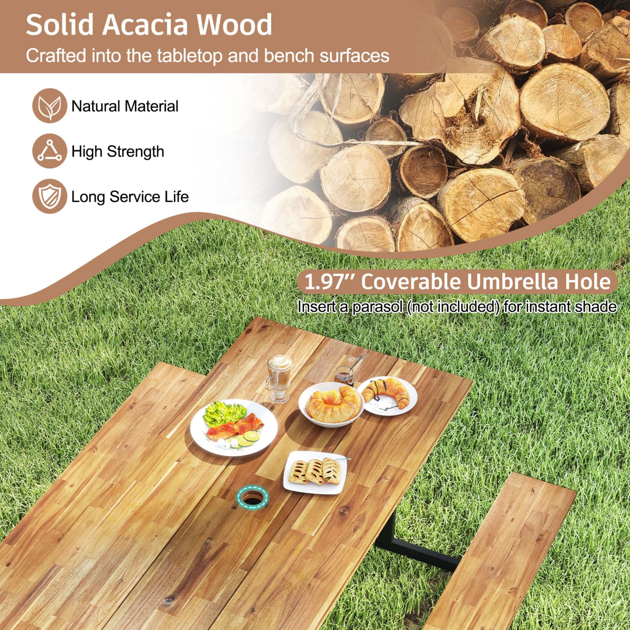 LIVIZA OUZ74055 Picnic-Tables - View #4