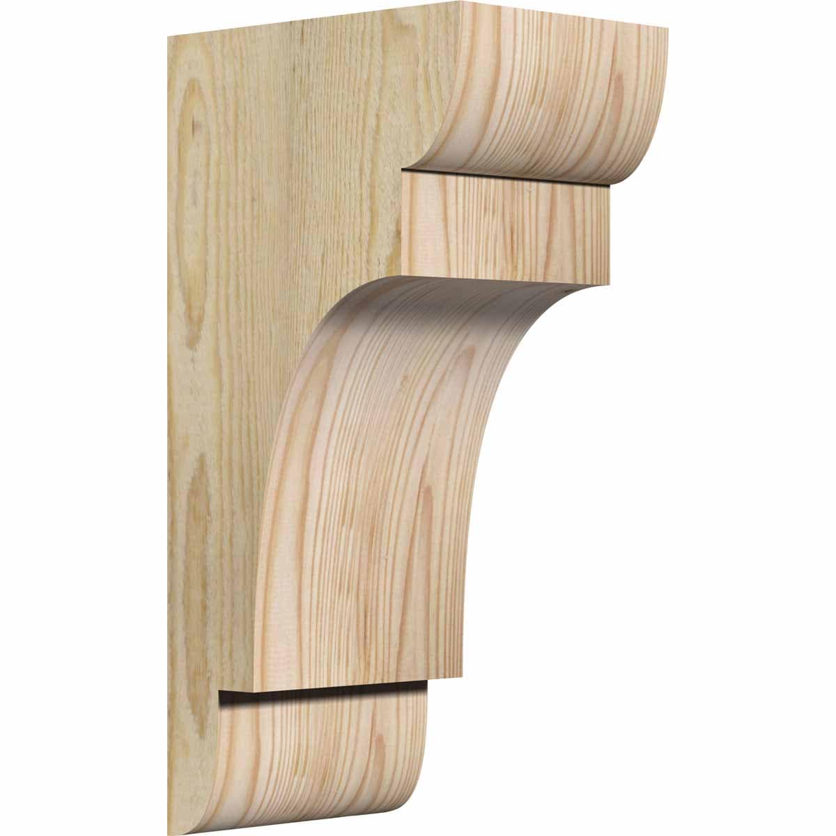 Ekena Millwork COR06X08X16NEB00RDF 6-in x 8-in x 16-in New brighton Unfinished Douglas fir Wood Paintable/Stainable Corbel