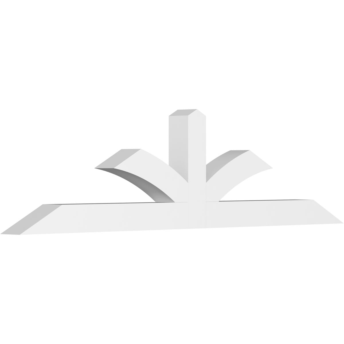 Ekena Millwork GBP072X18X0404RIC00 Richland White PVC Gable bracket